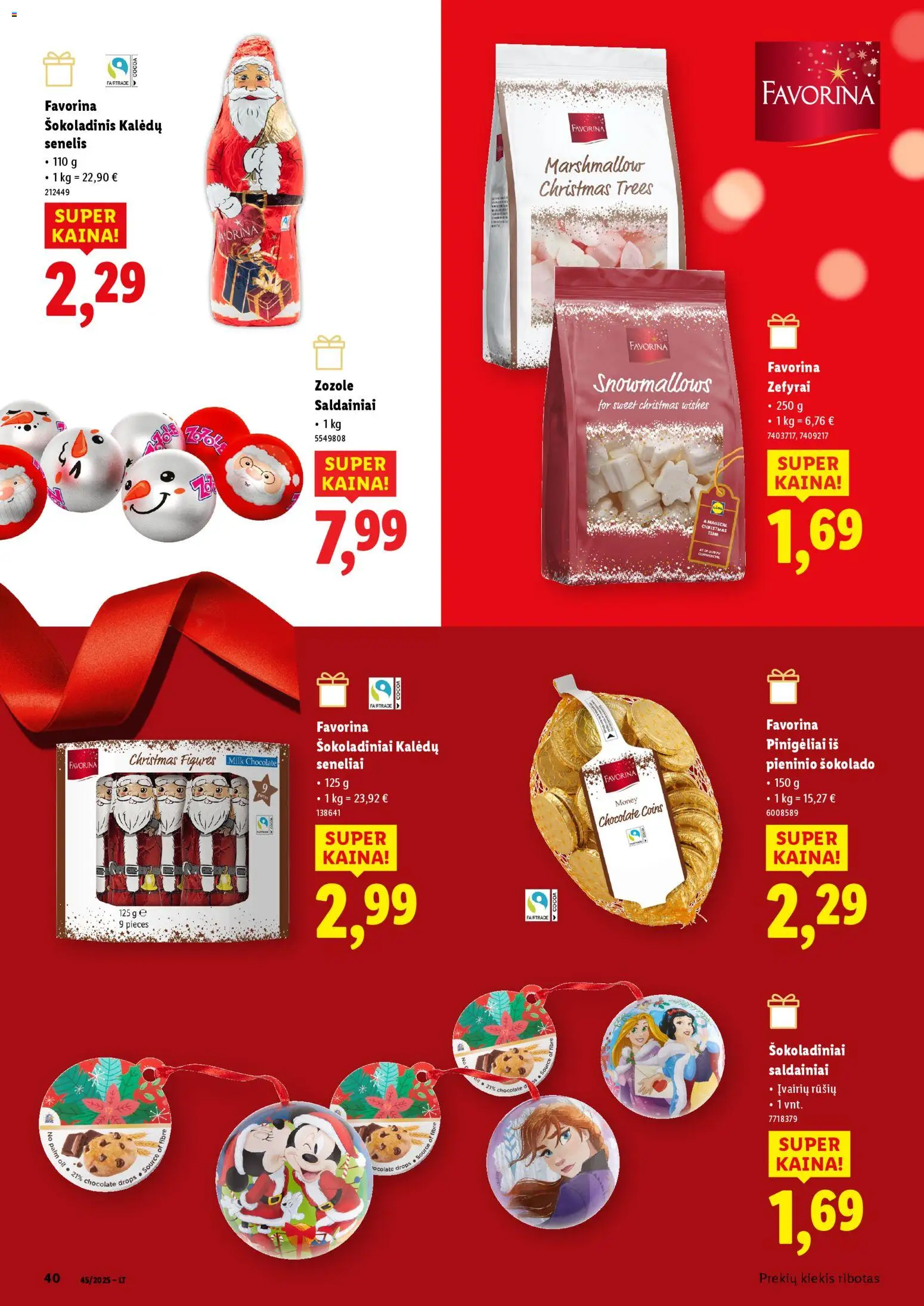 LIDL akcijos nuo 23.11.2025 | Puslapis: 40 | Prekių: Saldainiai