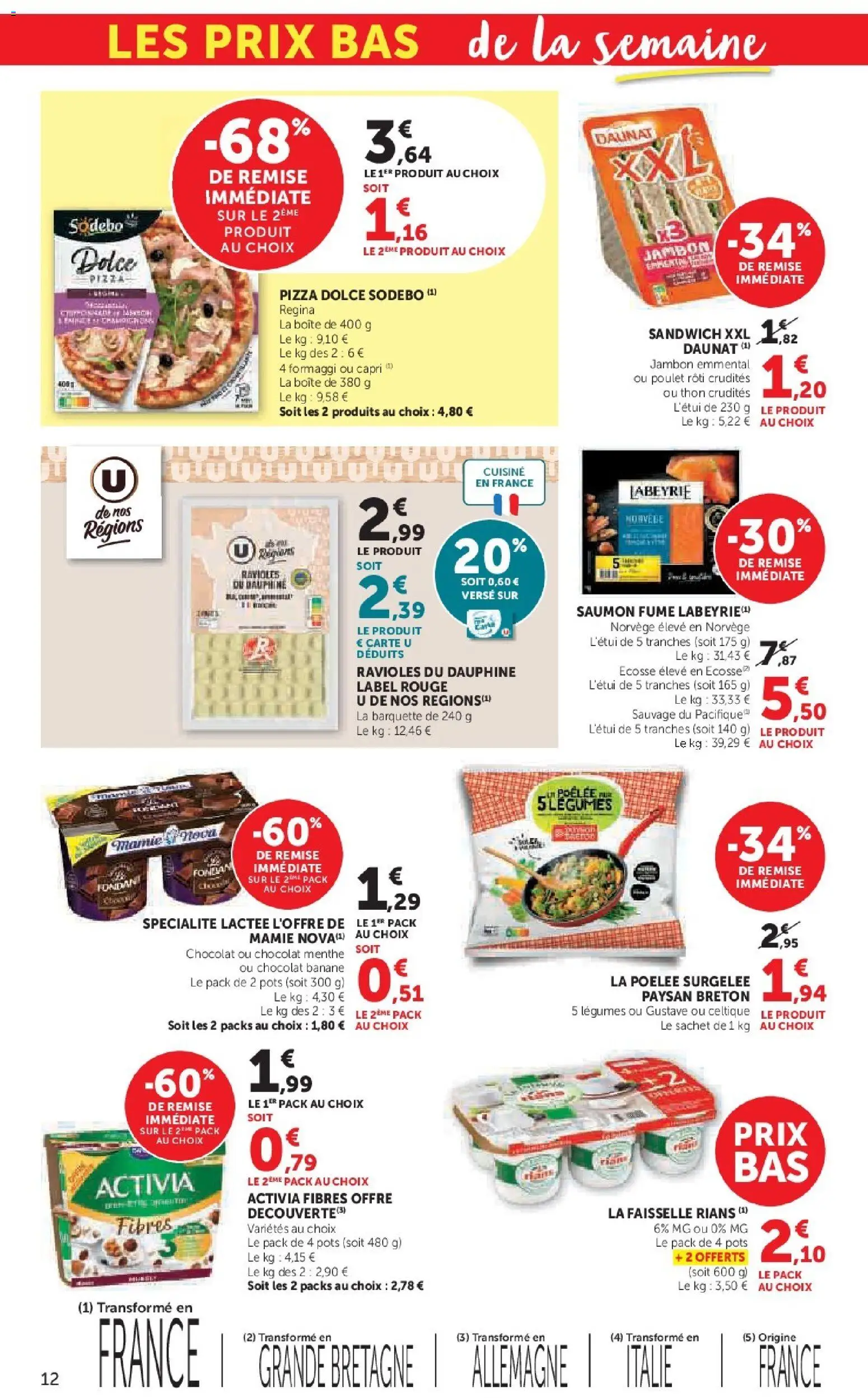 {H1} | Page: 12 | Produits: Menthe, Saumon fumé, Thon, Chocolat