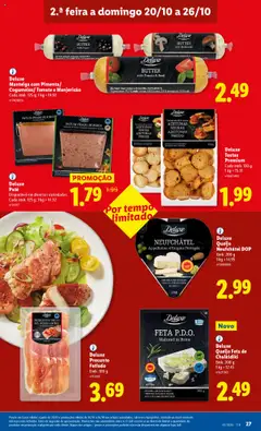 Pré-visualização Deluxe Presunto Fatiado, Emb. 100 g válido de 20.10.2025 | Página: 27 | Produtos: Azeitonas, Tostas, Manteiga, Presunto