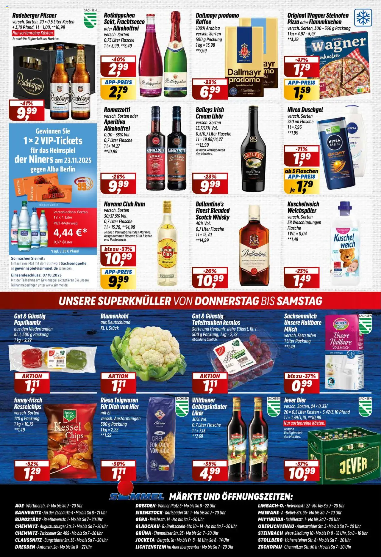 Simmel Herunterladen – gültig ab 30.09.2025 | Seite: 8 | Produkte: Kaffee, Rum, Duschgel, Rotkäppchen
