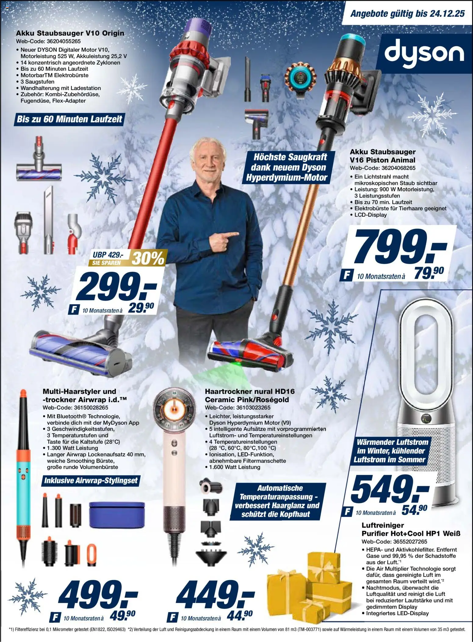 Expert Weihnachts sparen No. 2 – gültig ab 15.12.2025 | Seite: 7 | Produkte: Dyson, Staubsauger, Luftreiniger, Haartrockner