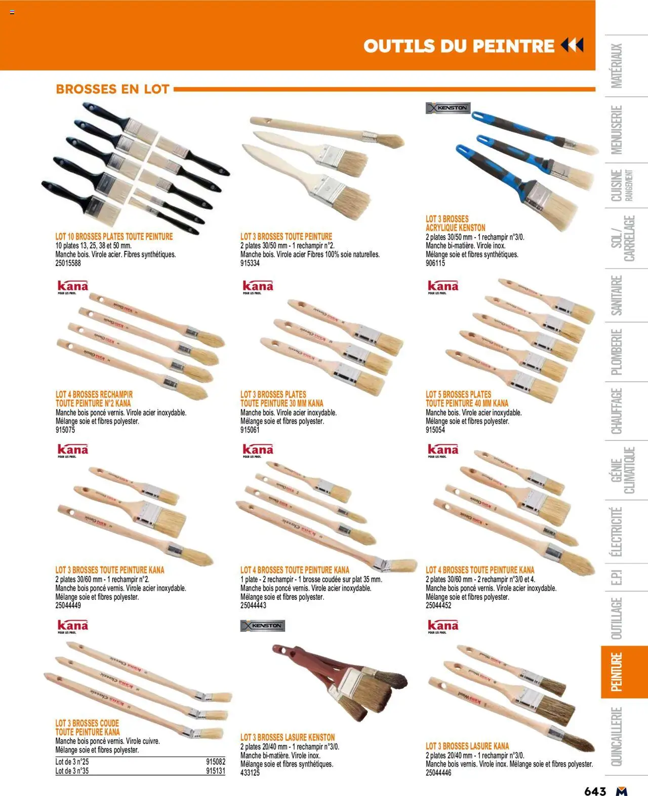  | Page: 643 | Produits: Brosse