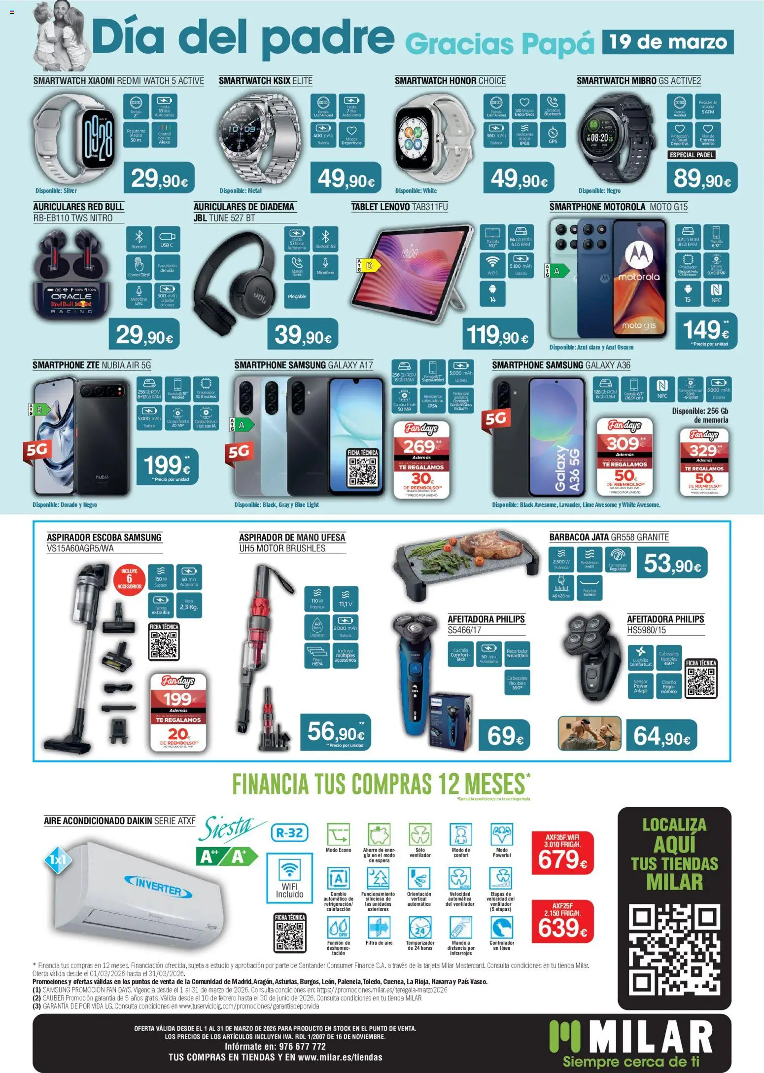 Milar folleto │ válido desde el 01.03.2026 | Página: 4 | Productos: Escoba, Té, Tablet, Cámara