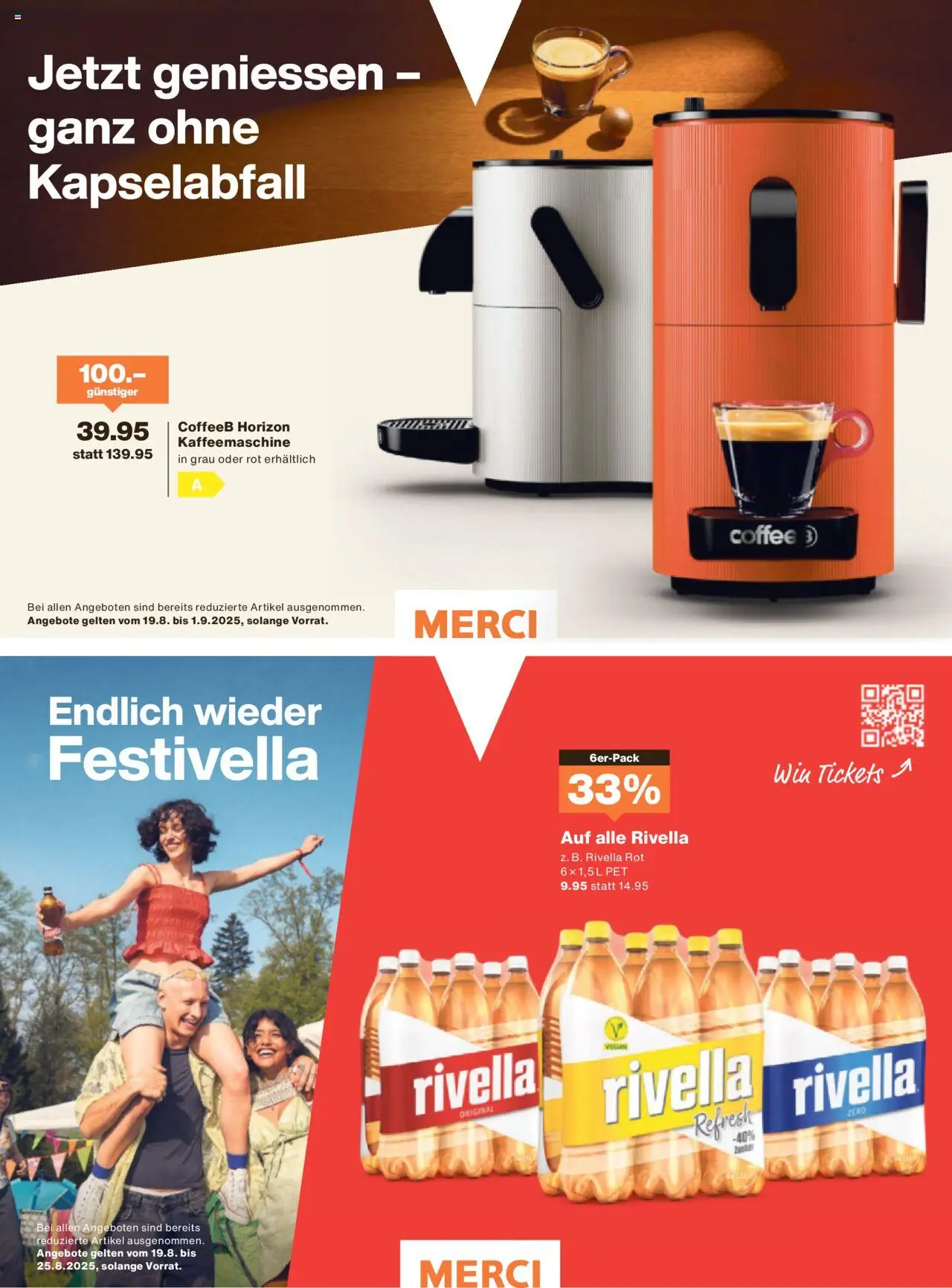 Migros - Magazin ab 18.08.2025 | Seite: 26 | Produkte: Kaffeemaschine