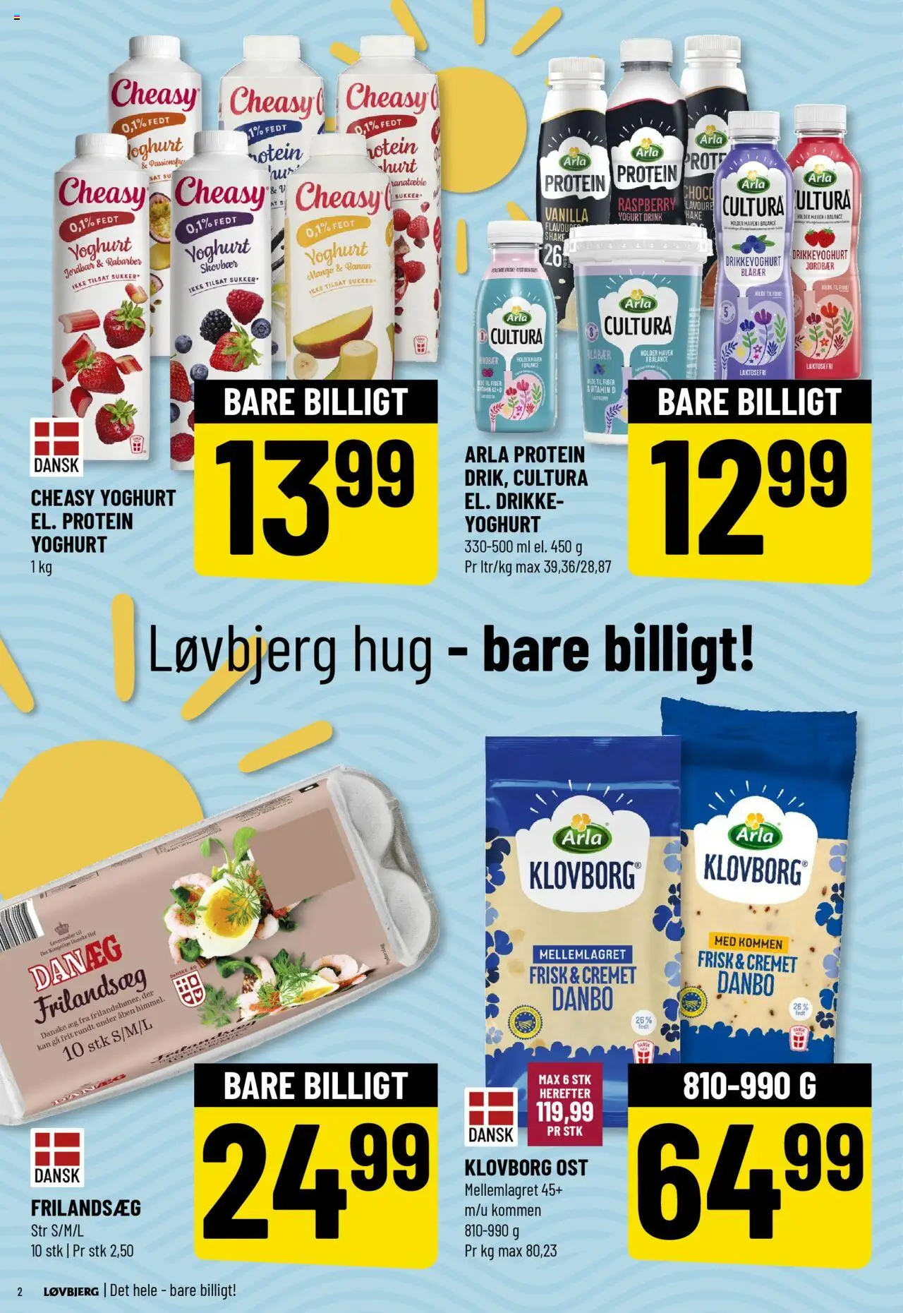 Løvbjerg Tilbudsavis gyldig fra 08.08.2025 | Side: 2 | Produkter: Blåbær, Yoghurt, Jordbær, Drikkeyoghurt