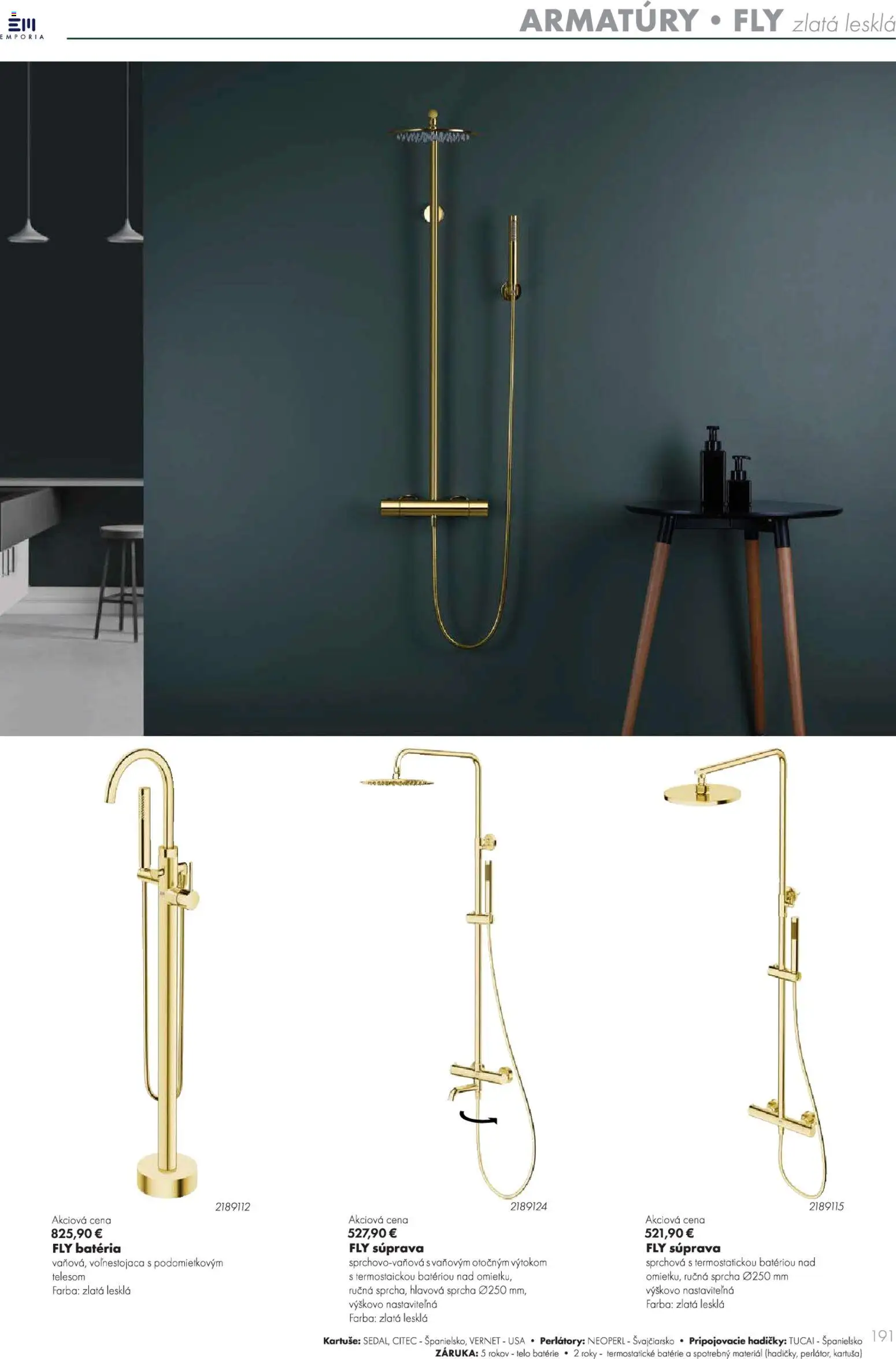 Nové Ingema akcie – leták je platný od 29.10.2025 | Strana: 193 | Produkty: Batéria, Sprcha