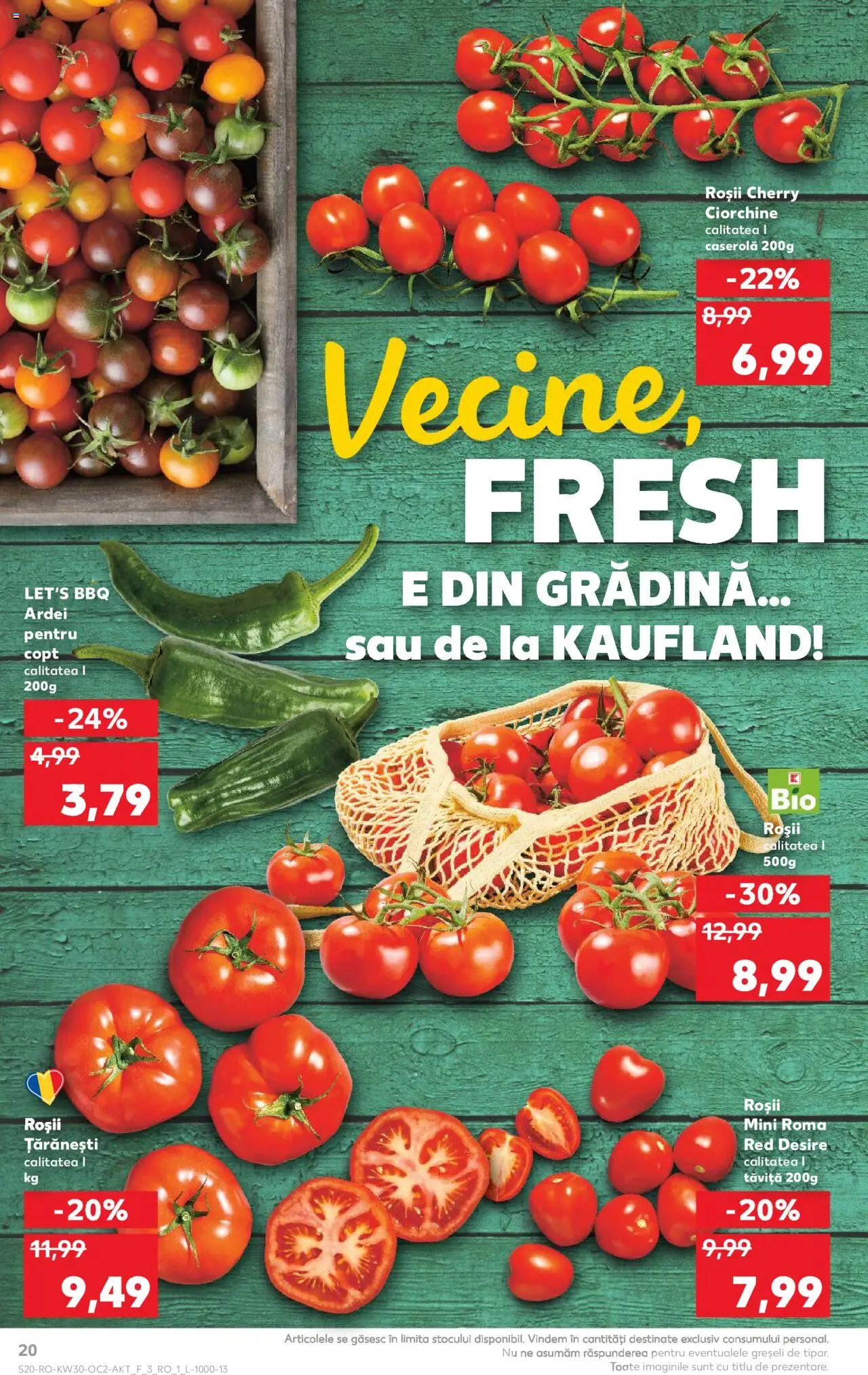 Kaufland RO akciós ujság - amely érvényes a következő dátumtól: 23.07.2025 | Oldal: 20