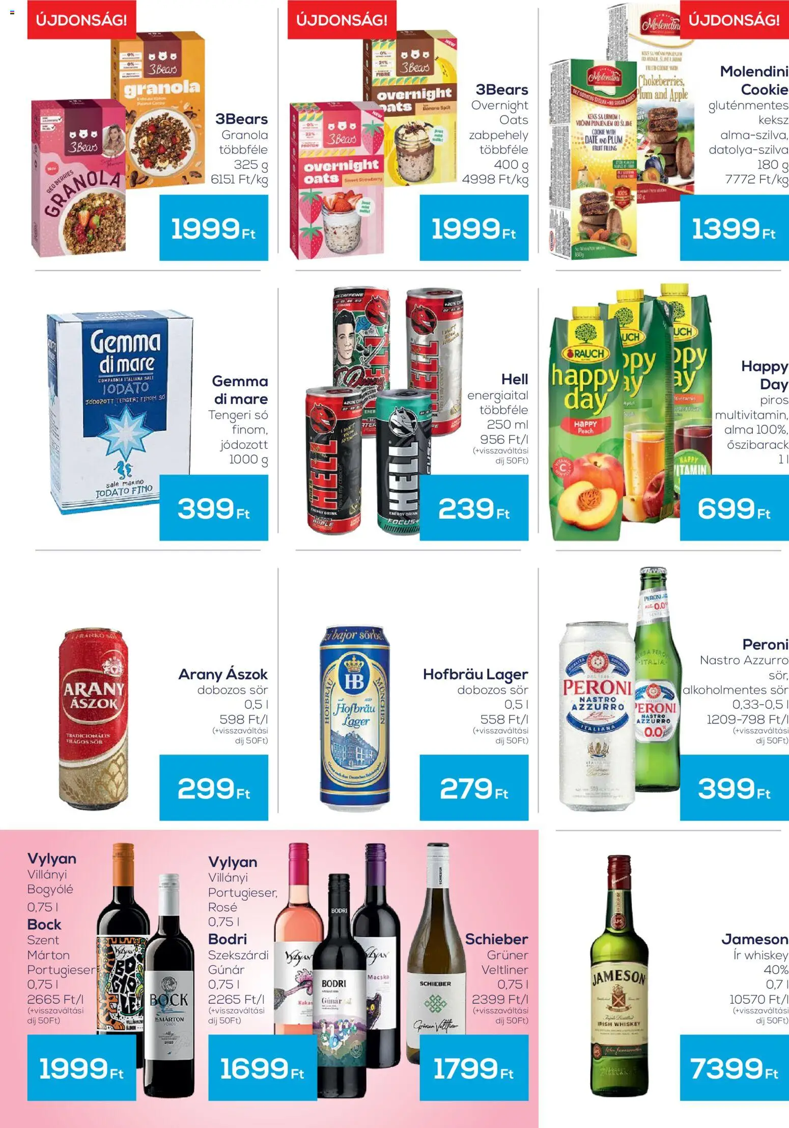 G'Roby akciós ujság - amely érvényes a következő dátumtól: 30.10.2025 | Oldal: 3 | Termékek: Arany ászok, Irish whiskey, Gluténmentes, Só