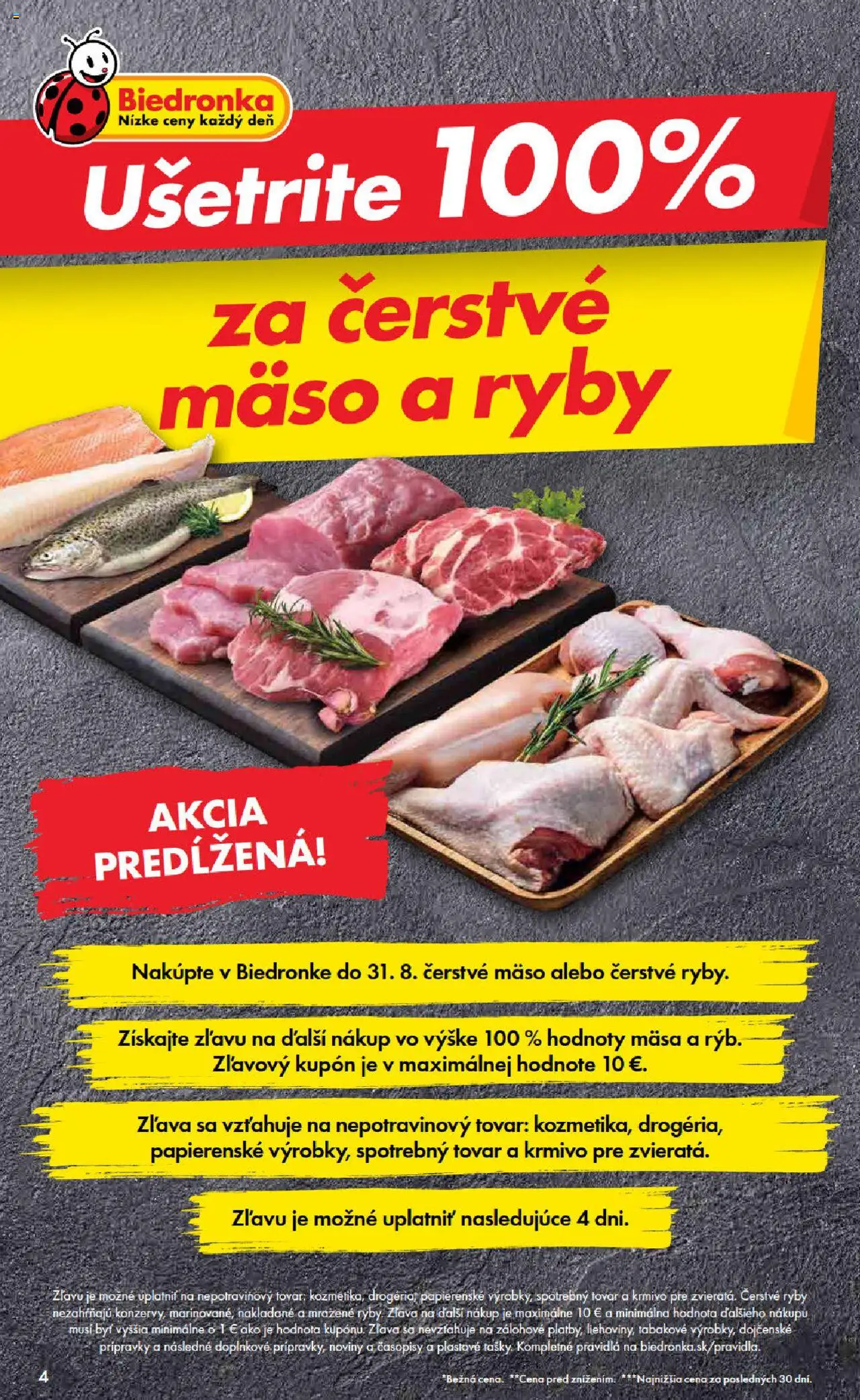 Biedronka leták │ platný od 07.08.2025 | Strana: 4 | Produkty: Ryby