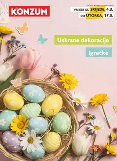 Konzum HR Uskrsna ponuda - amely érvényes a következő dátumtól: 04.03.2026