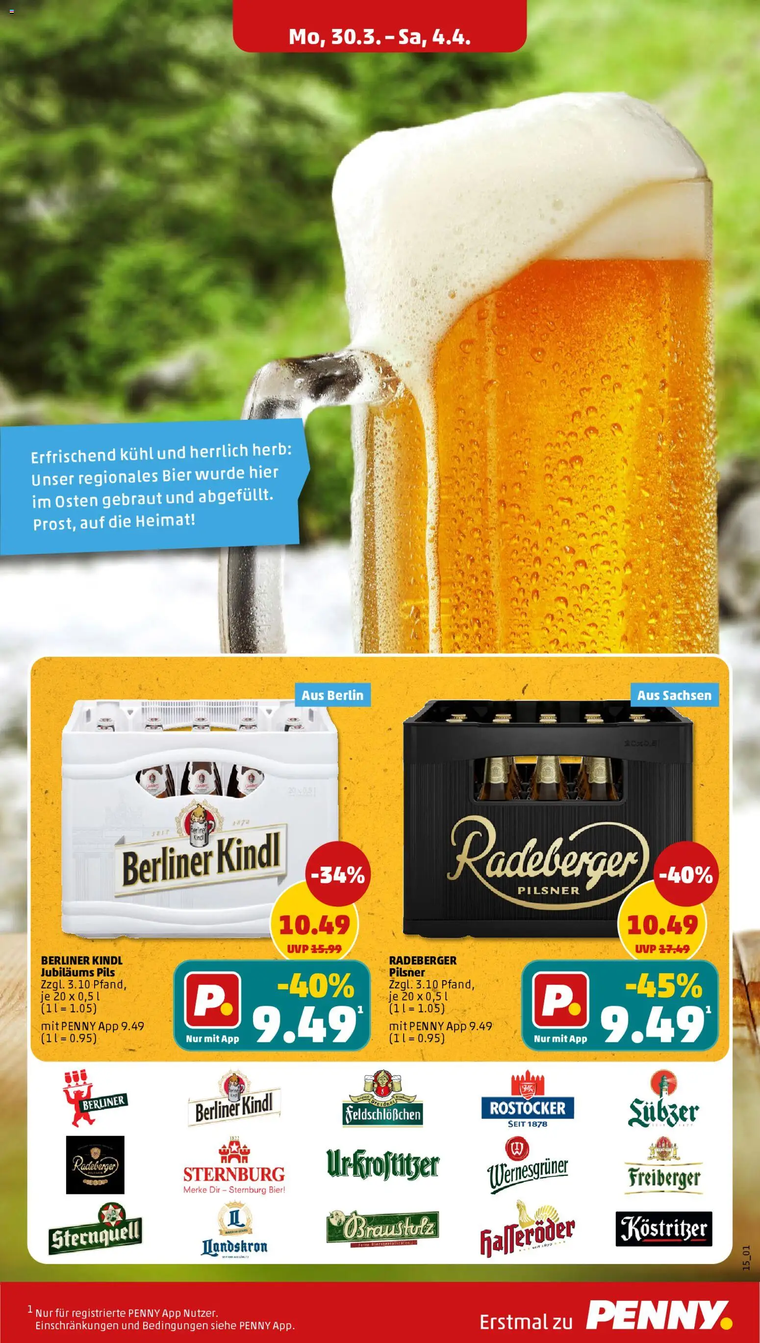 Penny Prospekt 	 – gültig ab 30.03.2026 | Seite: 25 | Produkte: Kostritzer, Bier, Pils, Wernesgruner