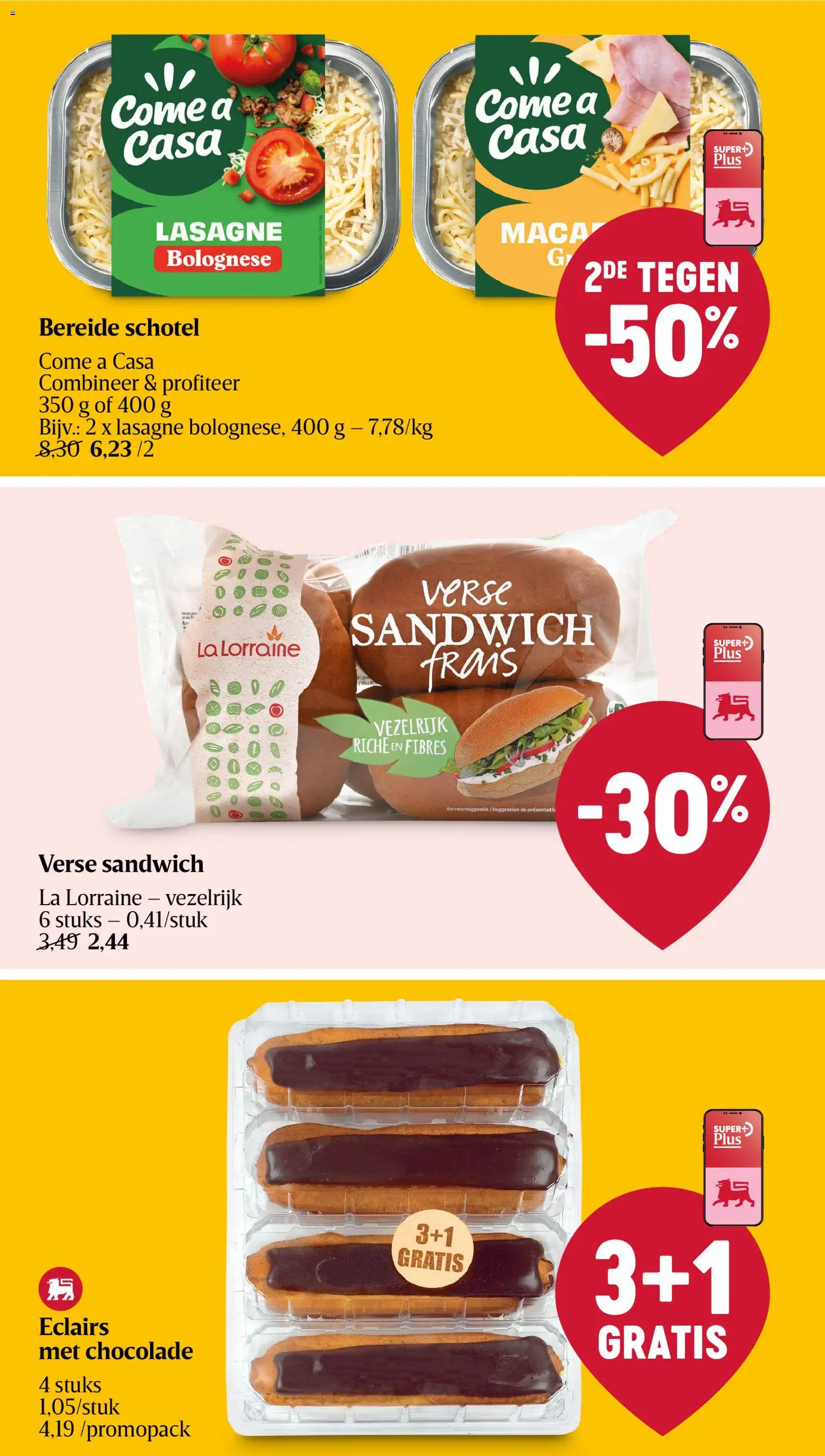 {H1} | Pagina: 20 | Producten: Sandwich, Lasagne, La, Chocolade