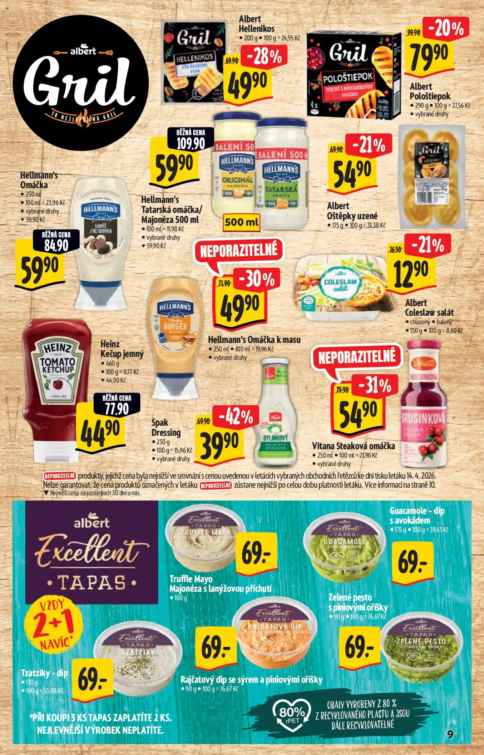 Albert katalog - Supermarket od 22.04.2026 | Strana: 9 | Produkty: Coleslaw, Oříšky, Gril, Majonéza