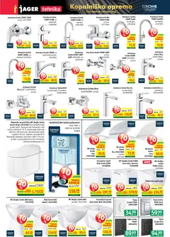 Jager katalog akcije – veljaven od 07.01.2026 | Stran: 9 | Izdelki: Školjke, WC školjka, WC deska, Umivalnik
