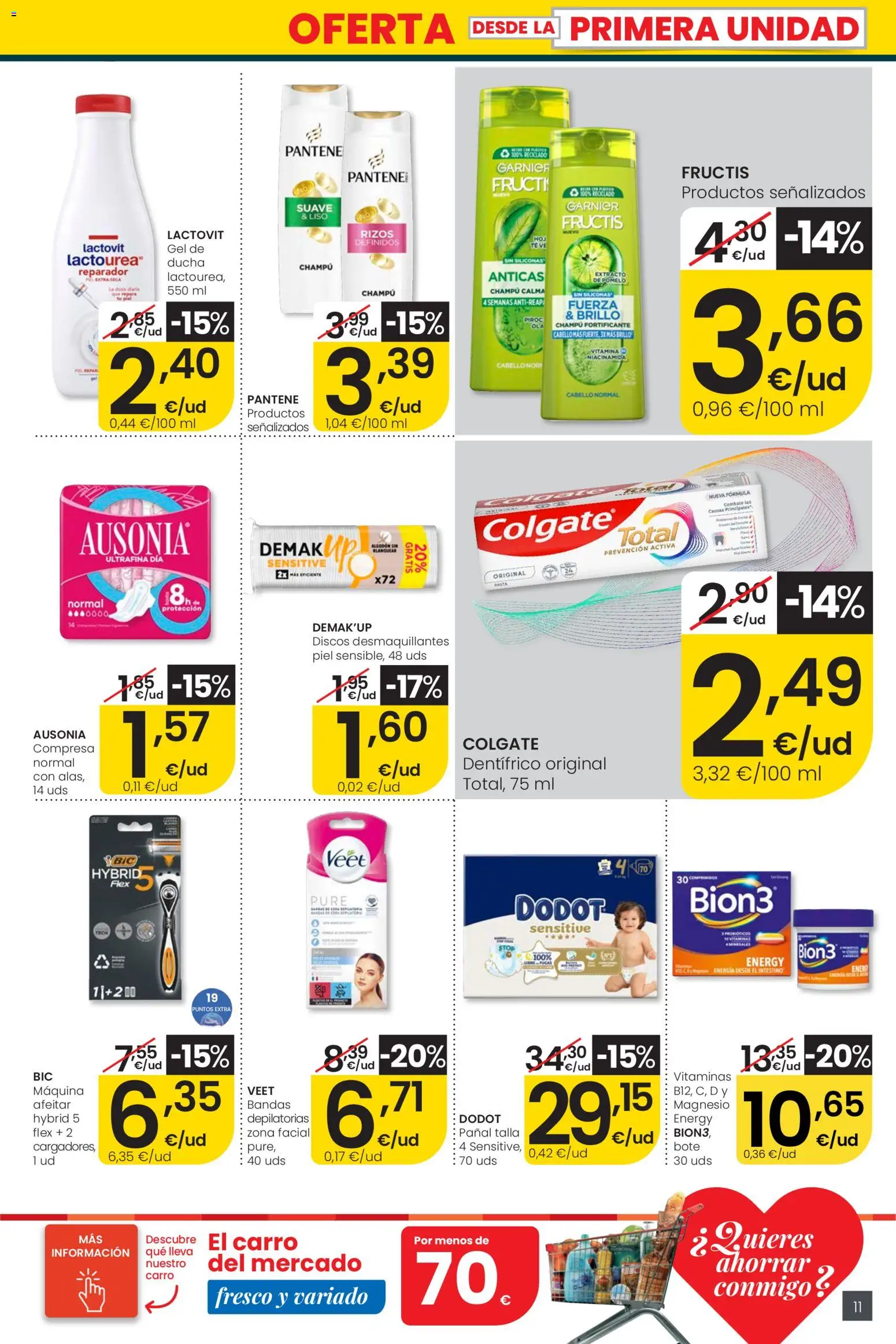 Eroski Quieres ahorrar conmigo City │ válido desde el 16.04.2026 | Página: 11 | Productos: Champú, Té, Ducha