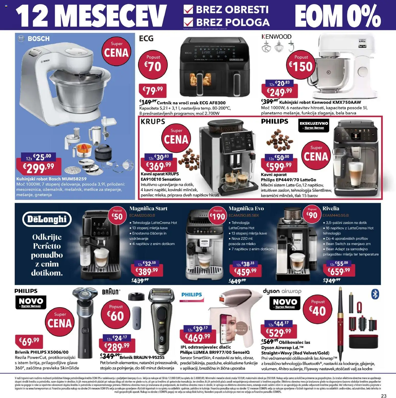 Novi Harvey Norman katalog ponudbe – veljaven od 11.03.2026 | Stran: 23 | Izdelki: Prevleka, Mleko, Barva, Brivnik