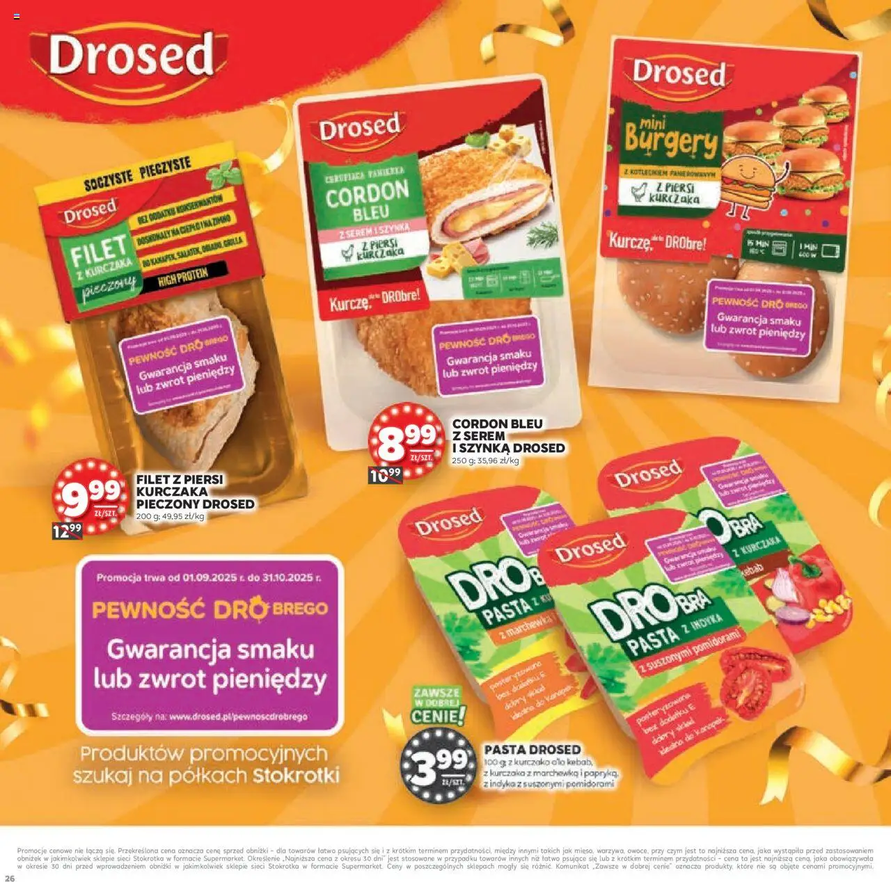 Stokrotka Gazetka - Urodziny od 11.09.2025 | Strona: 26 | Produkty: Piersi, Kebab, Stokrotka, Szynka