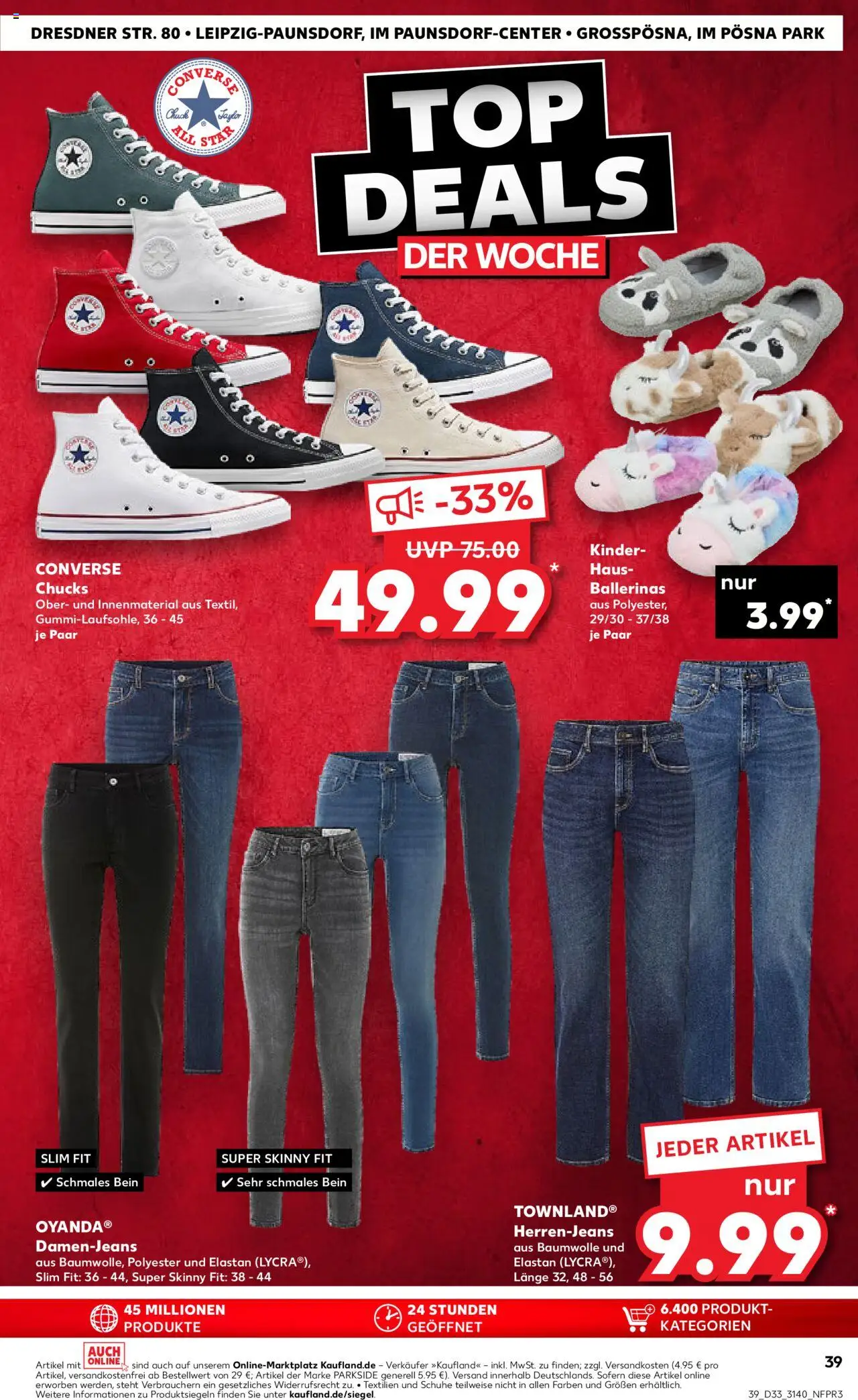 Kaufland prospekt Leipzig	 - gültig ab dem 14.08.2025 | Seite: 39 | Produkte: Ballerinas, Jeans
