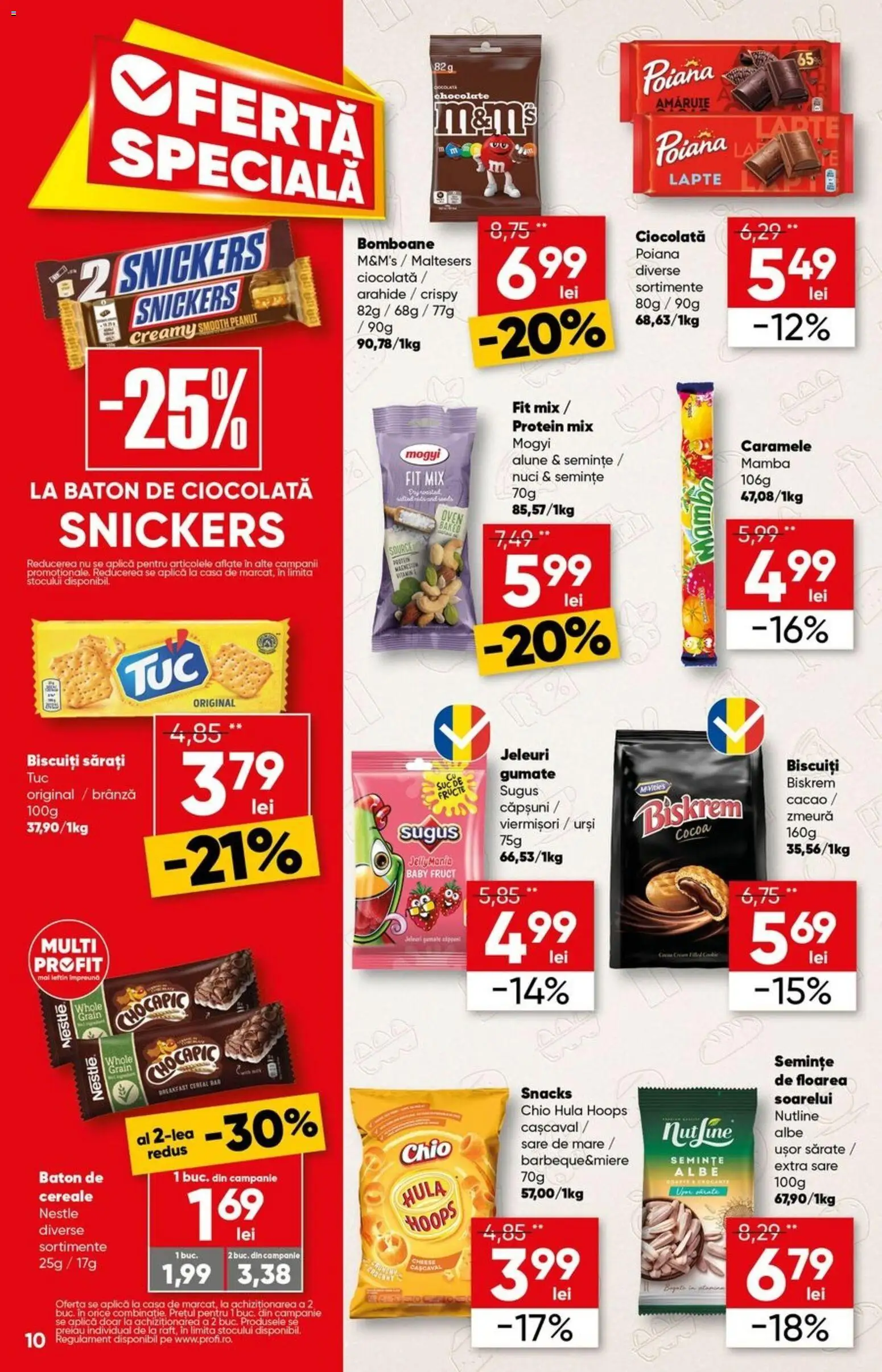 Noul catalog Profi – valabil de la 15.04.2026 | Pagină: 10 | Produse: Cașcaval, Brânză, Ciocolată, Căpșuni