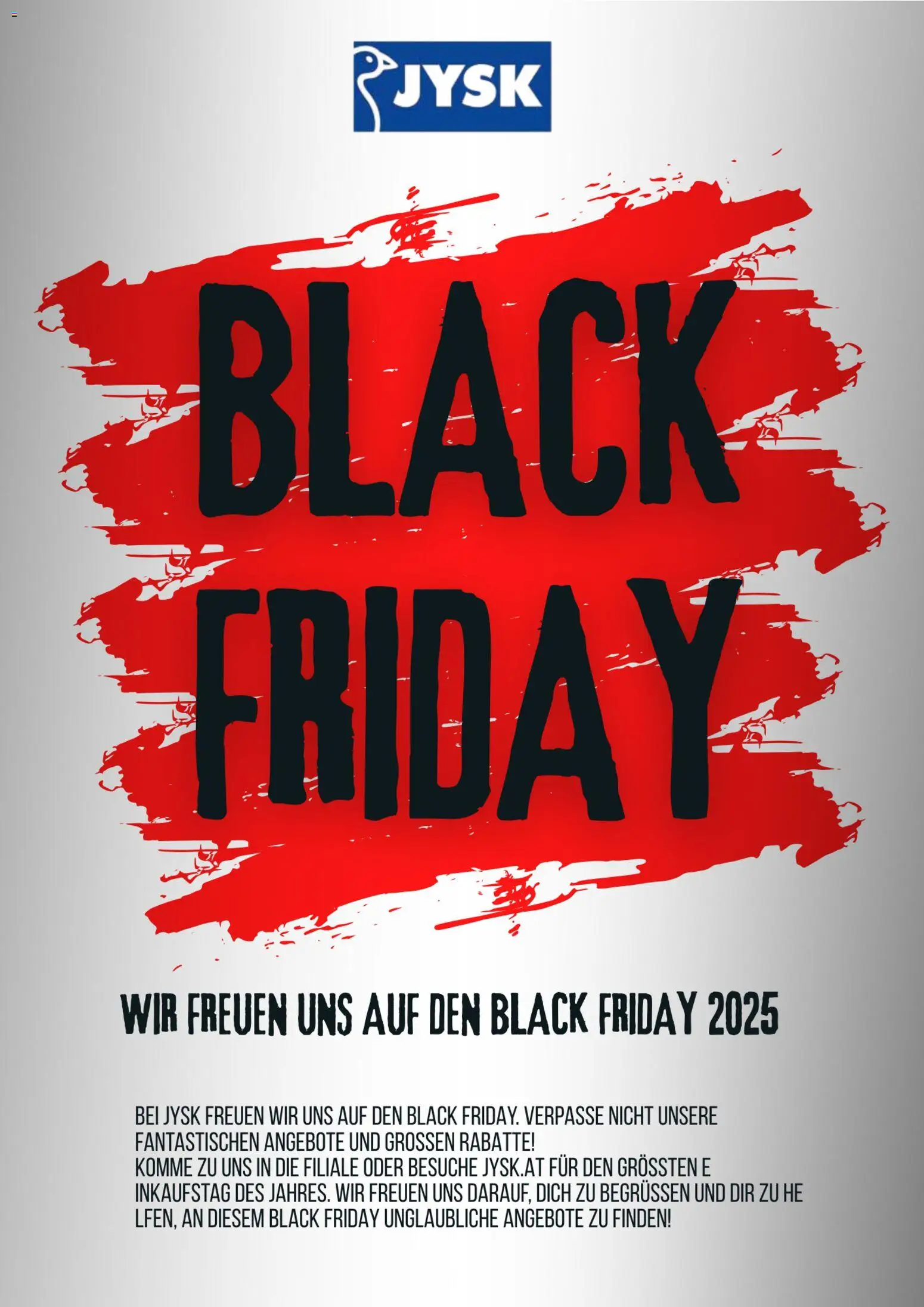 JYSK - Black Friday Ankündigung gültig ab 30.10.2025 | Seite: 1