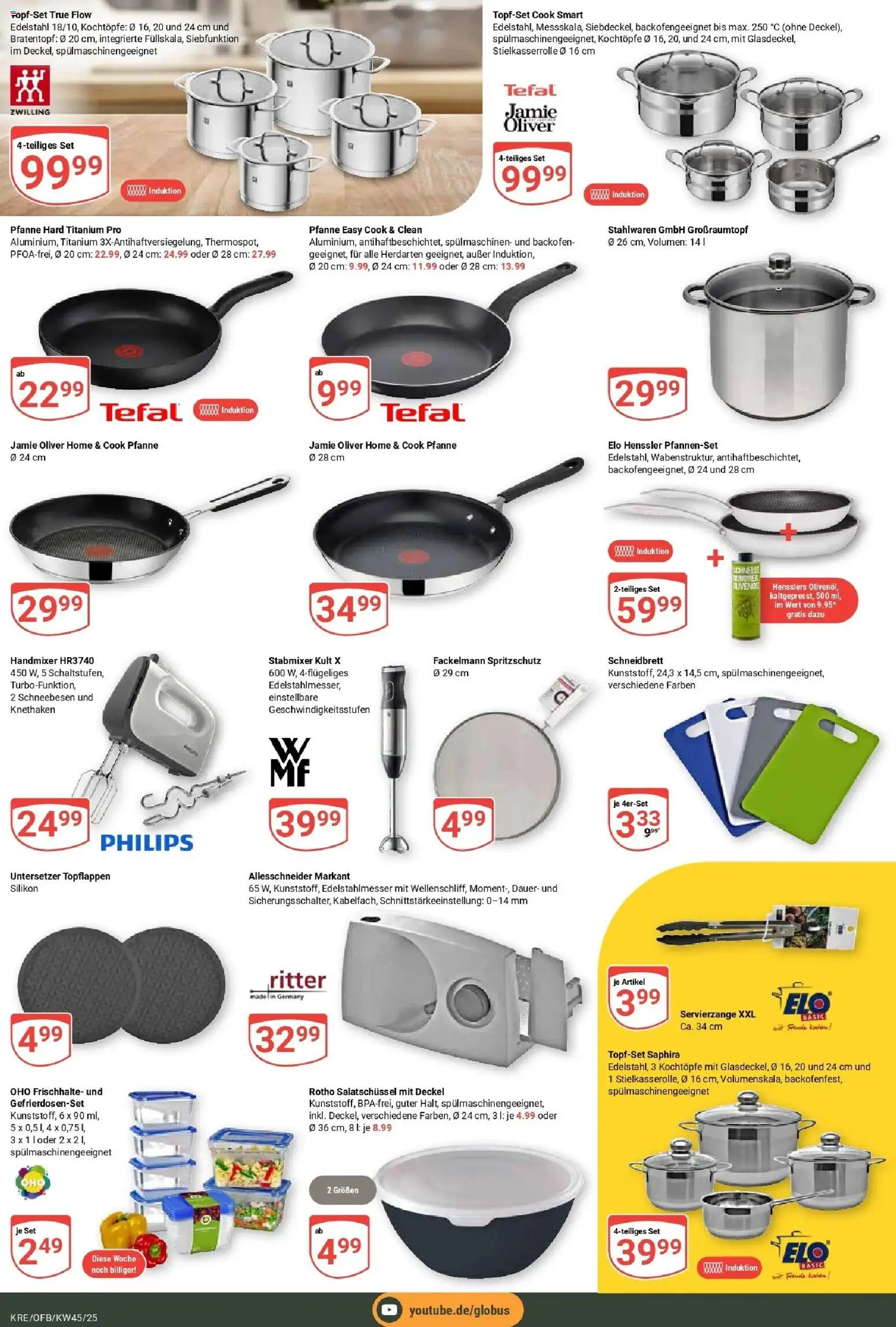 Globus prospekt Krefeld	 – gültig ab 02.11.2025 | Seite: 20 | Produkte: Philips, Handmixer, Backofen, Stabmixer