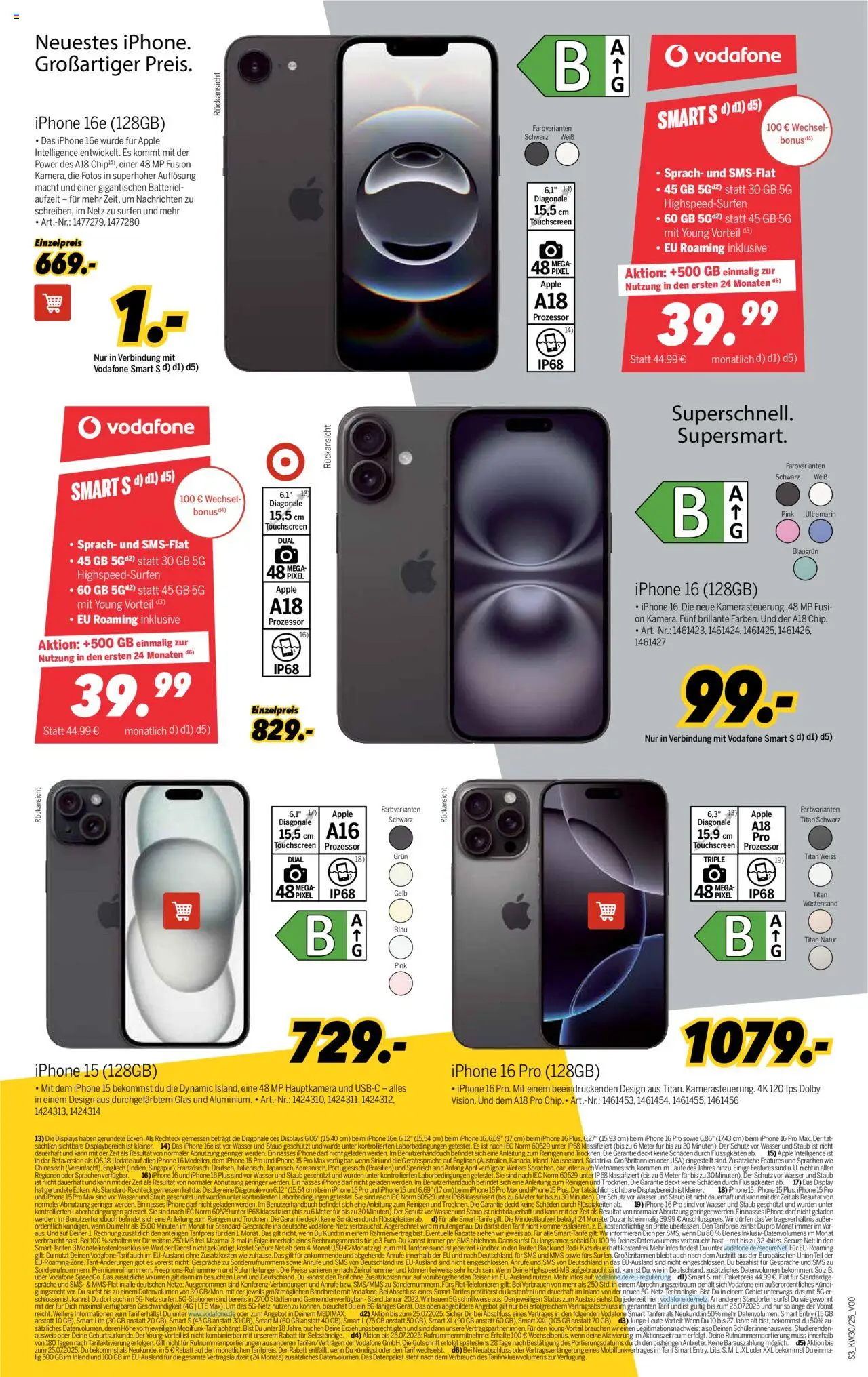 Medimax Prospekt 	 - gültig ab dem 19.07.2025 | Seite: 3 | Produkte: Iphone, Apple, Wasser