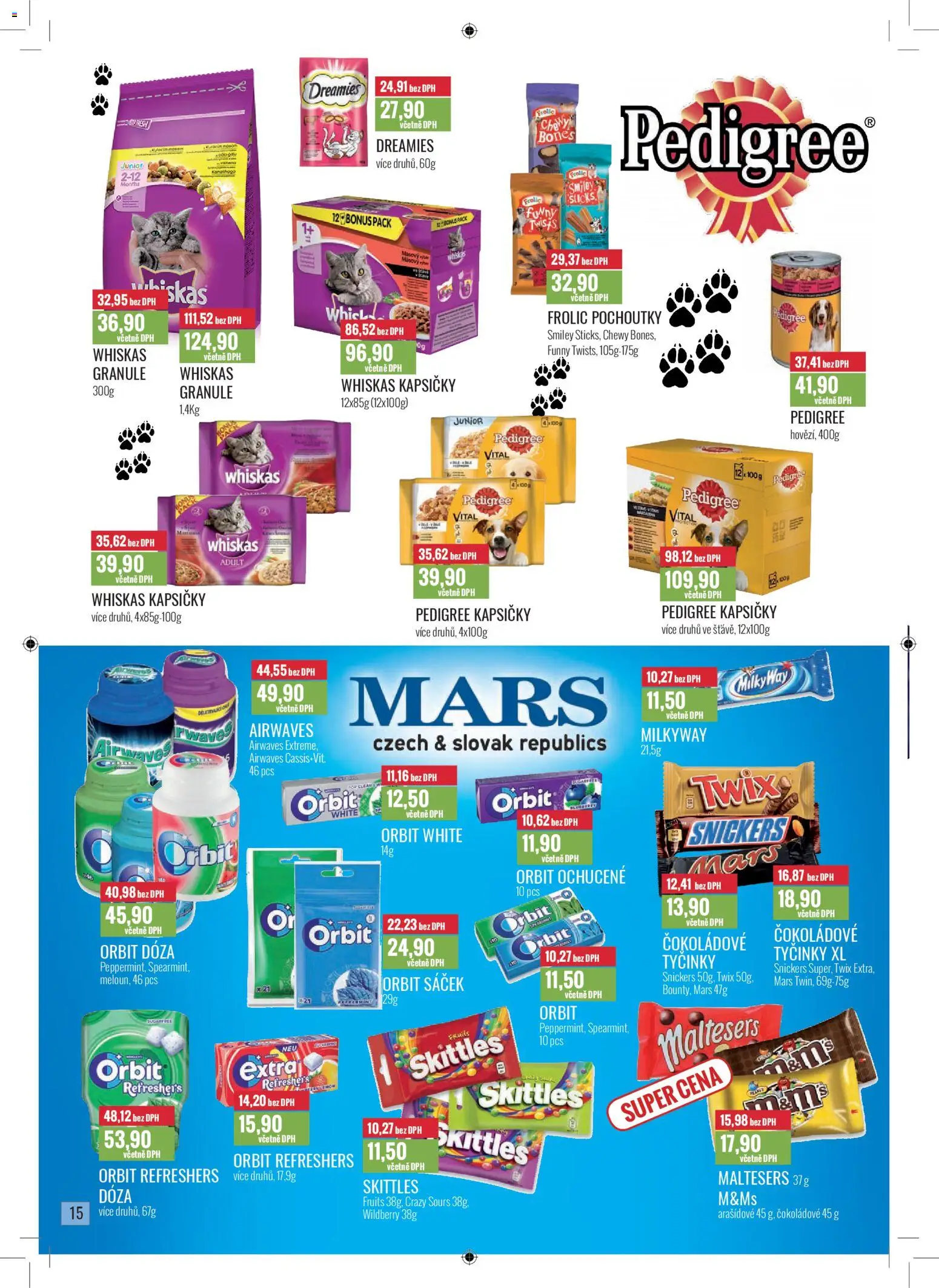 Ratio leták od 01.11.2025 | Strana: 16 | Produkty: Twix, Skittles, Pedigree, Sáček