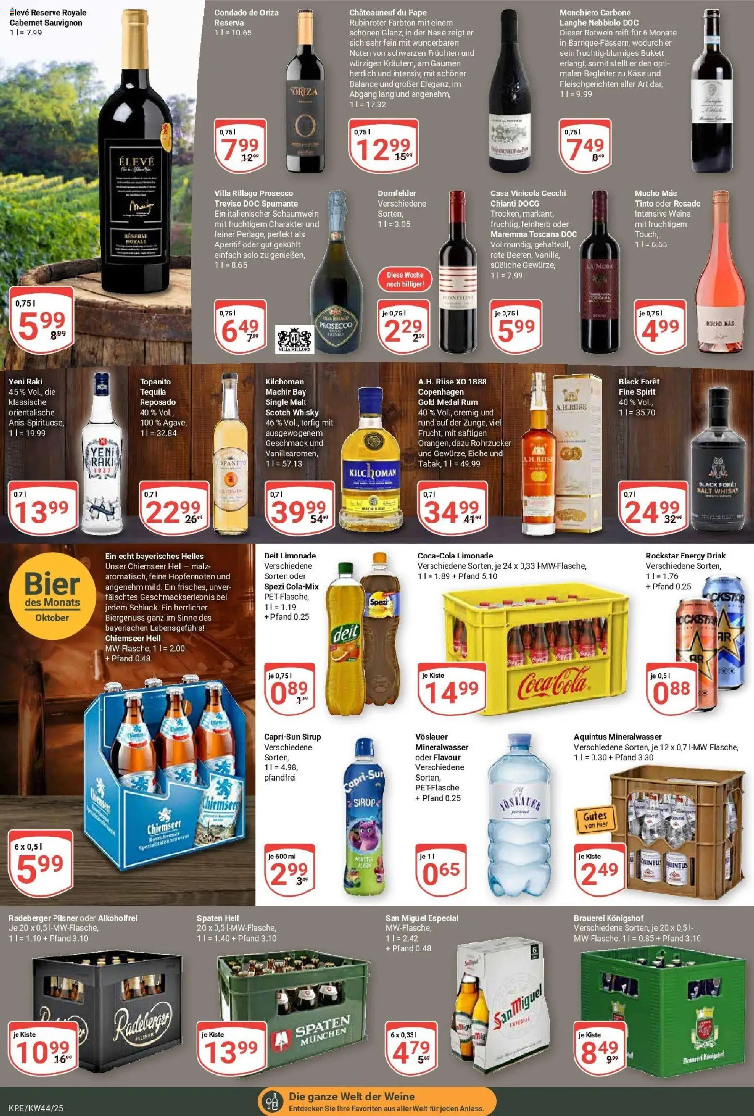 Globus prospekt Krefeld	 – gültig ab 26.10.2025 | Seite: 19 | Produkte: Bier, Rotwein, Rum, Radeberger pilsner