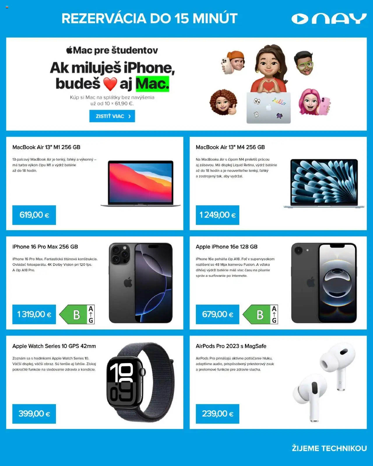 NAY Elektrodom leták │ platný od 11.08.2025 | Strana: 5 | Produkty: Gps, Macbook, Airpods pro, Airpods