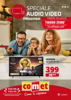 Anteprima del volantino Comet Hisense catalogo valido a partire dal 24.07.2025