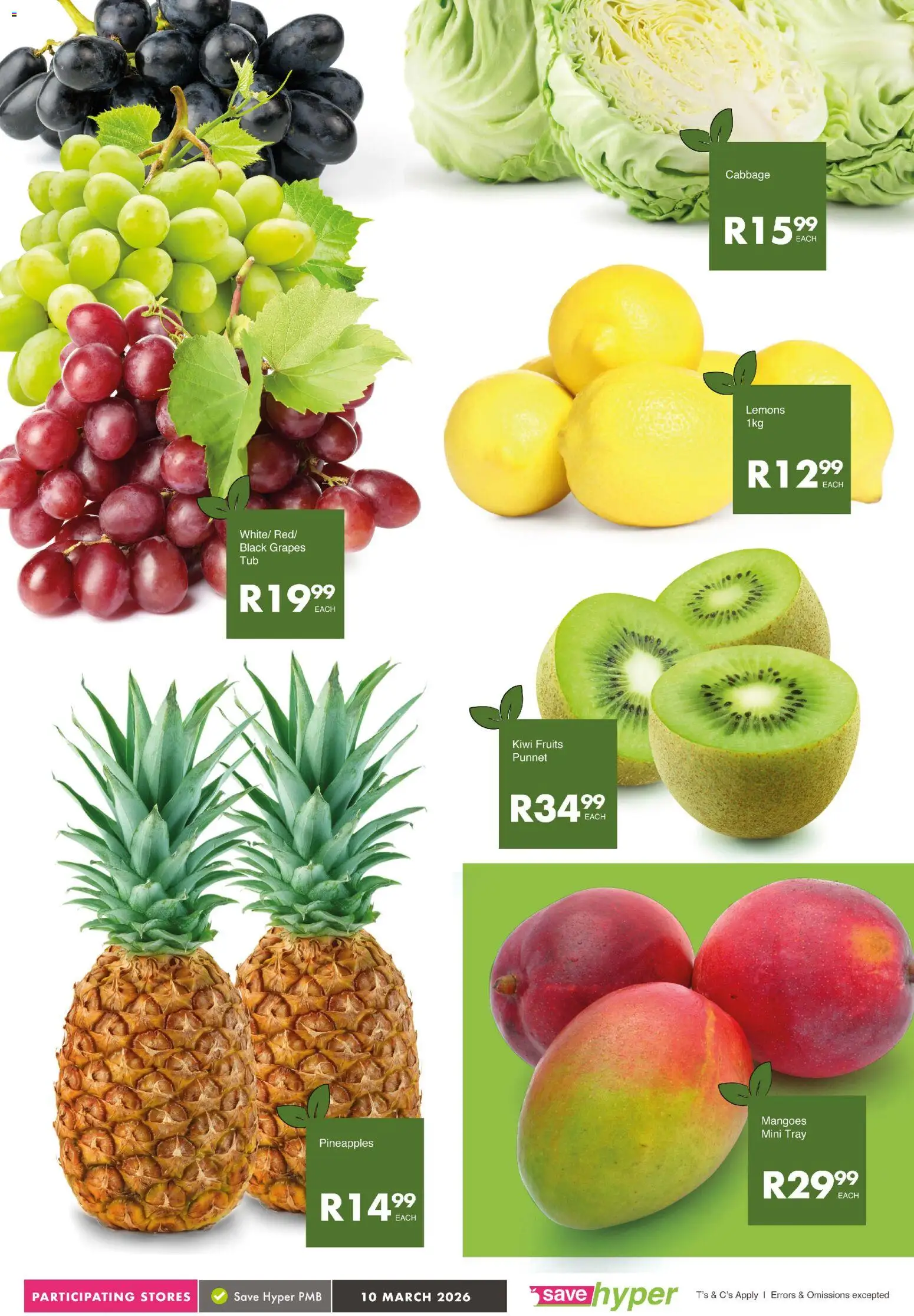 New Save catalogue – valid from 10.03.2026 | Page: 5 | Products: Tray, Kiwi, Grapes