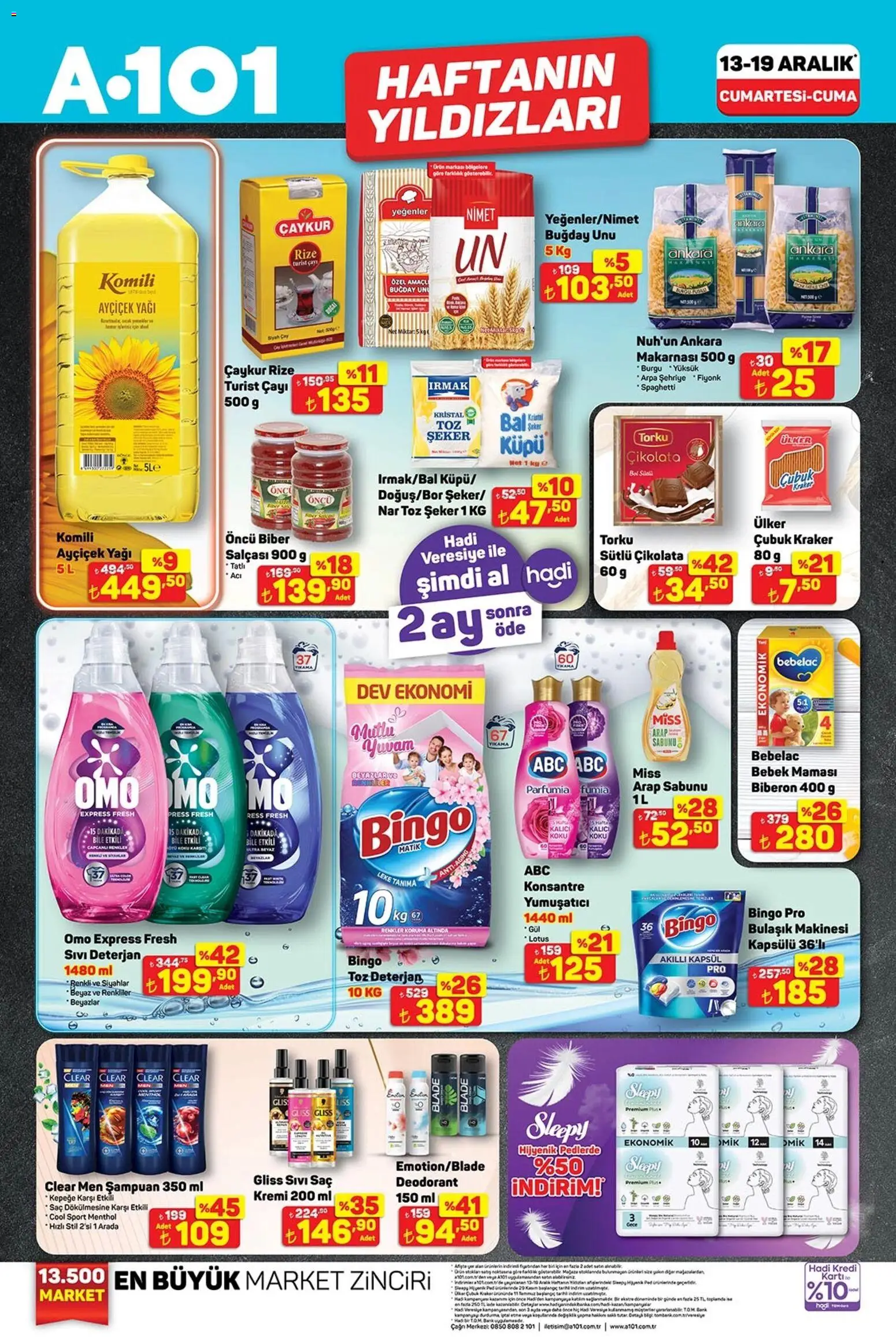 A101 Katalog - 13.12.2025 tarihinden itibaren geçerlidir | Sayfa: 1 | Ürünler: Şampuan, Koku, Çay, Bulaşık makinesi