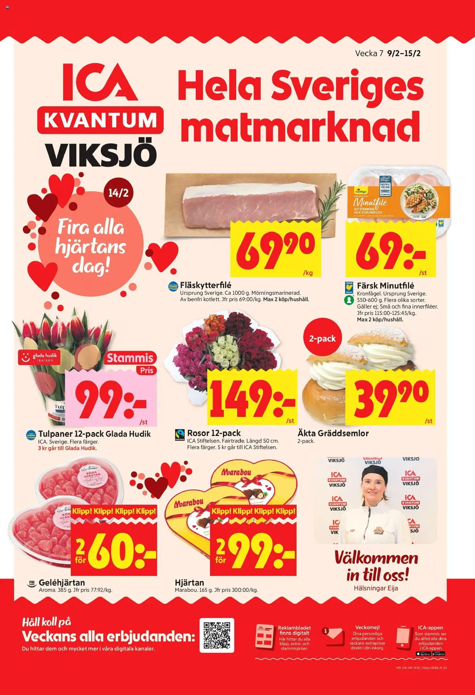 ICA Kvantum reklamblad aktuell från 09.02.2026 | Sida: 1