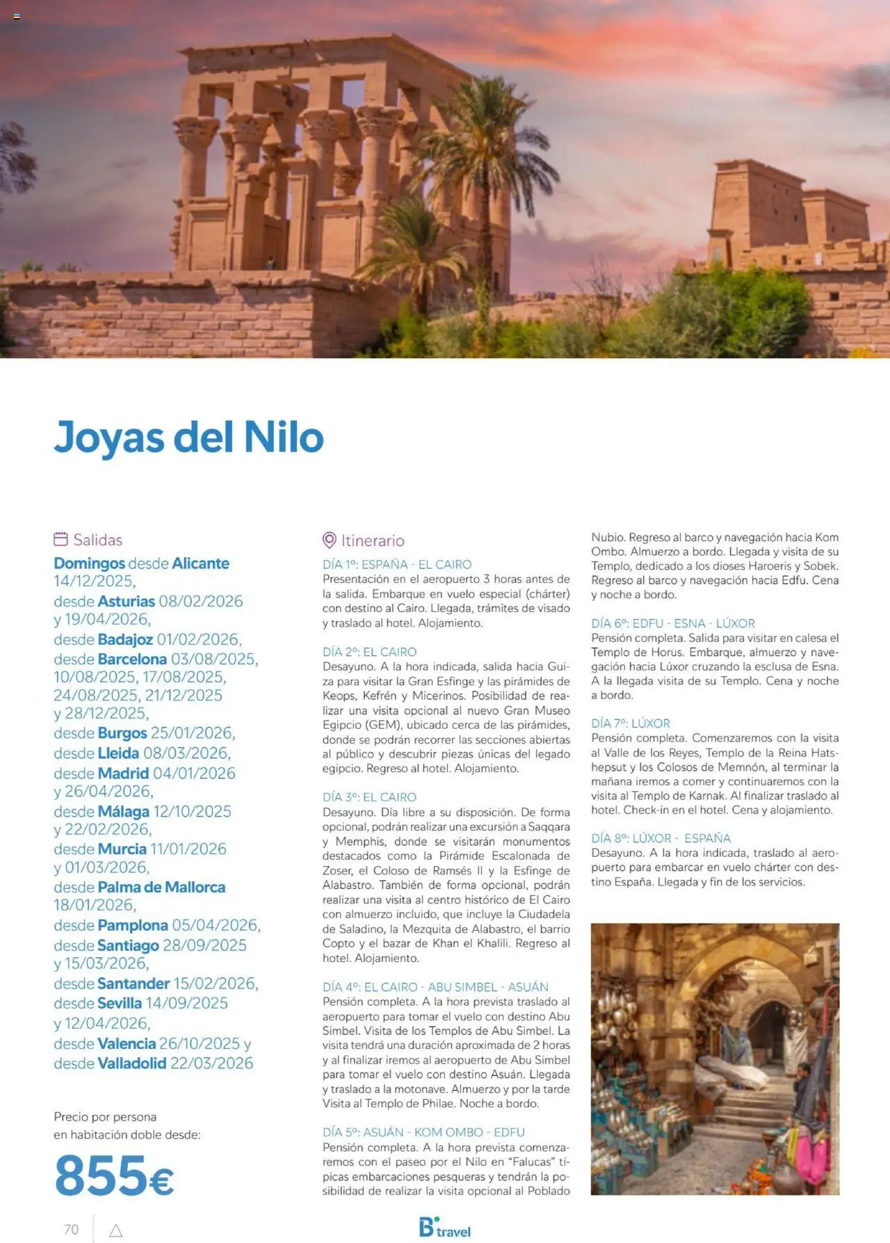 B the travel brand Egipto │ válido desde el 01.07.2025 | Página: 70