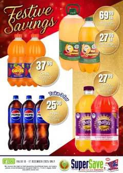 Super Save specials catalogue – valid from 10.12.2025 | Page: 54 | Products: Squash, Juice, Fruit