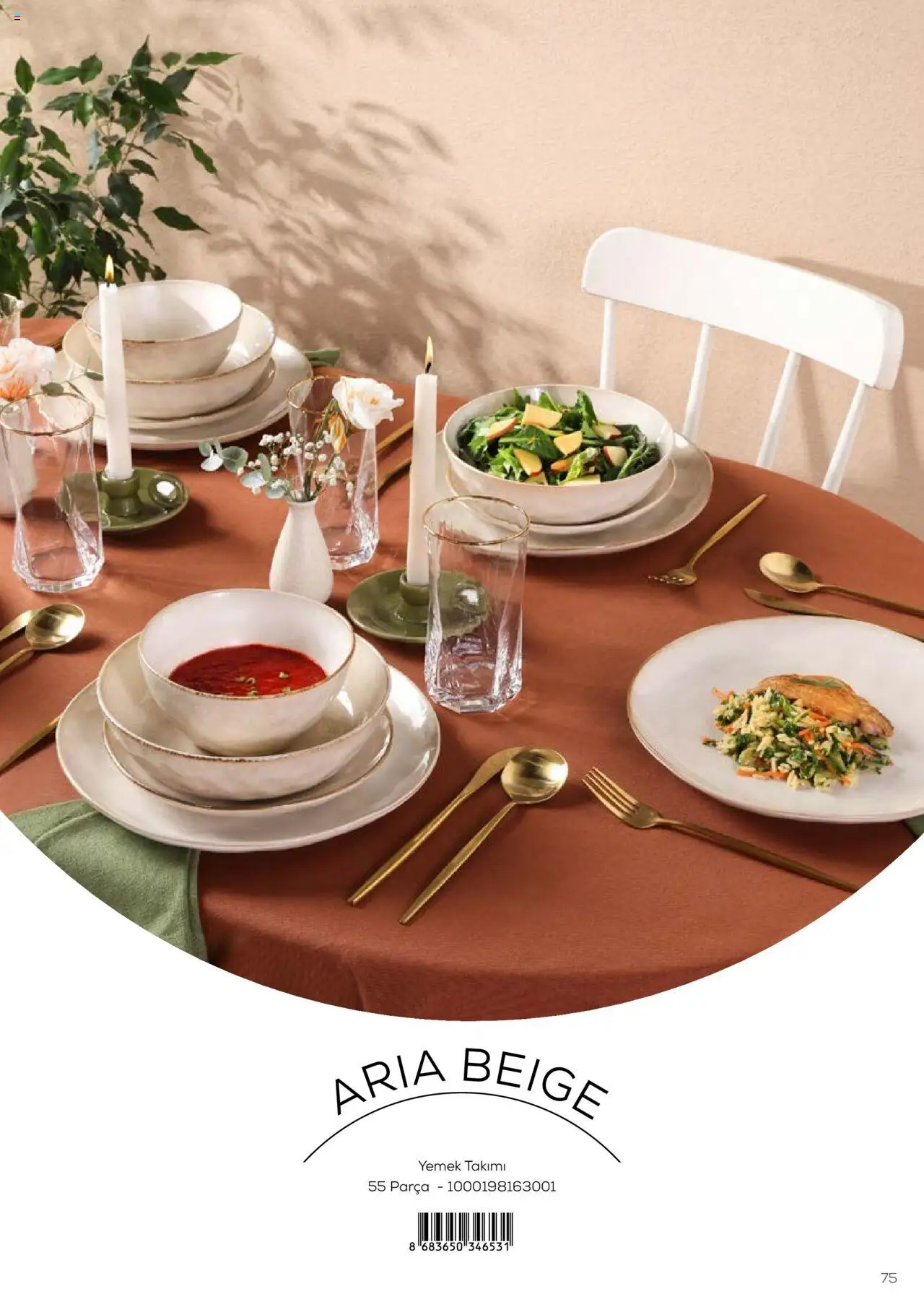 Karaca Katalog - 01.03.2025 tarihinden itibaren geçerlidir | Sayfa: 75 | Ürünler: Yemek takımı