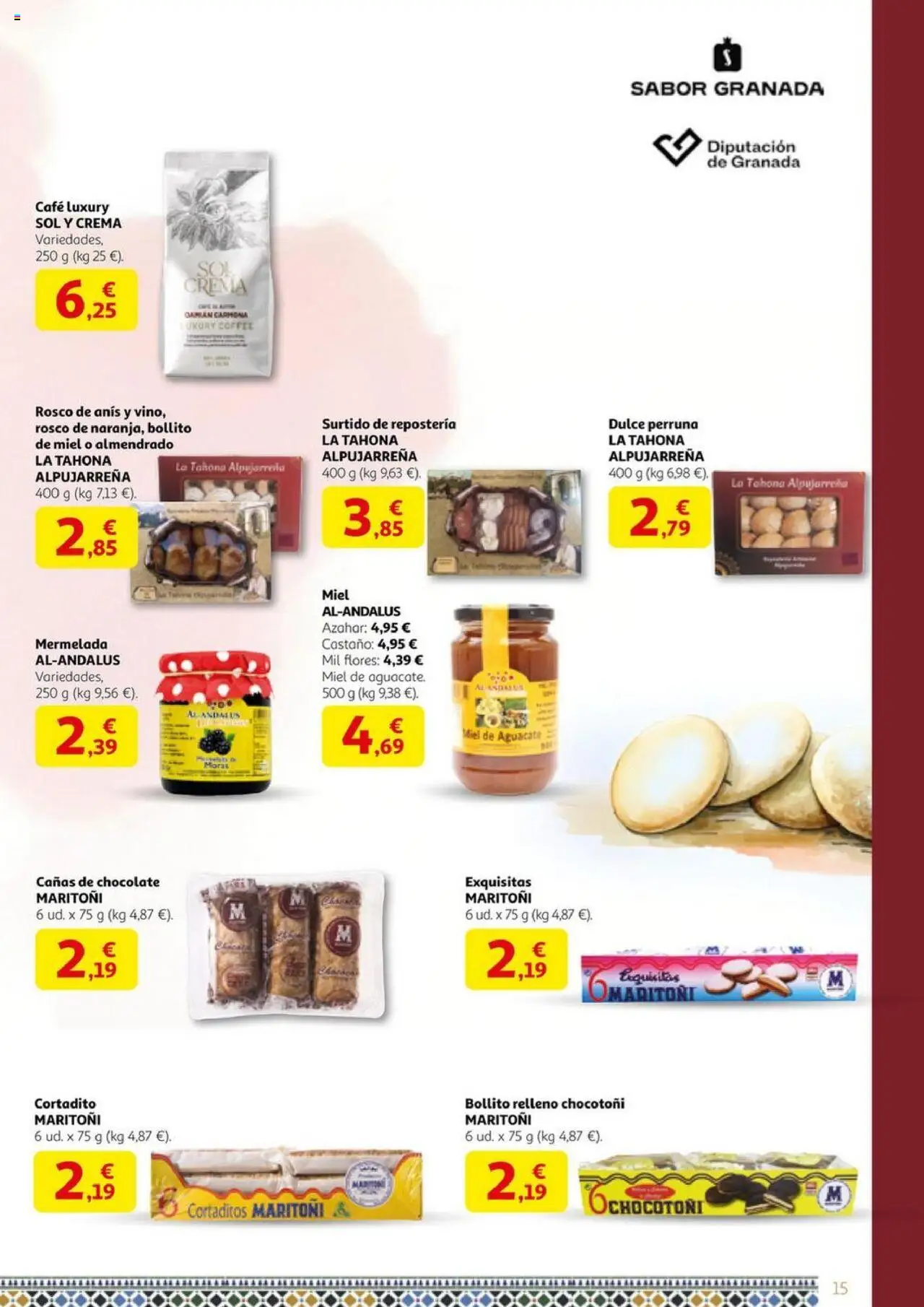 Alcampo - Granada sabe a tradición │ válido desde el 29.08.2025 | Página: 15 | Productos: Ψηφιακή κάμερα, Café, Chocolate, Crema