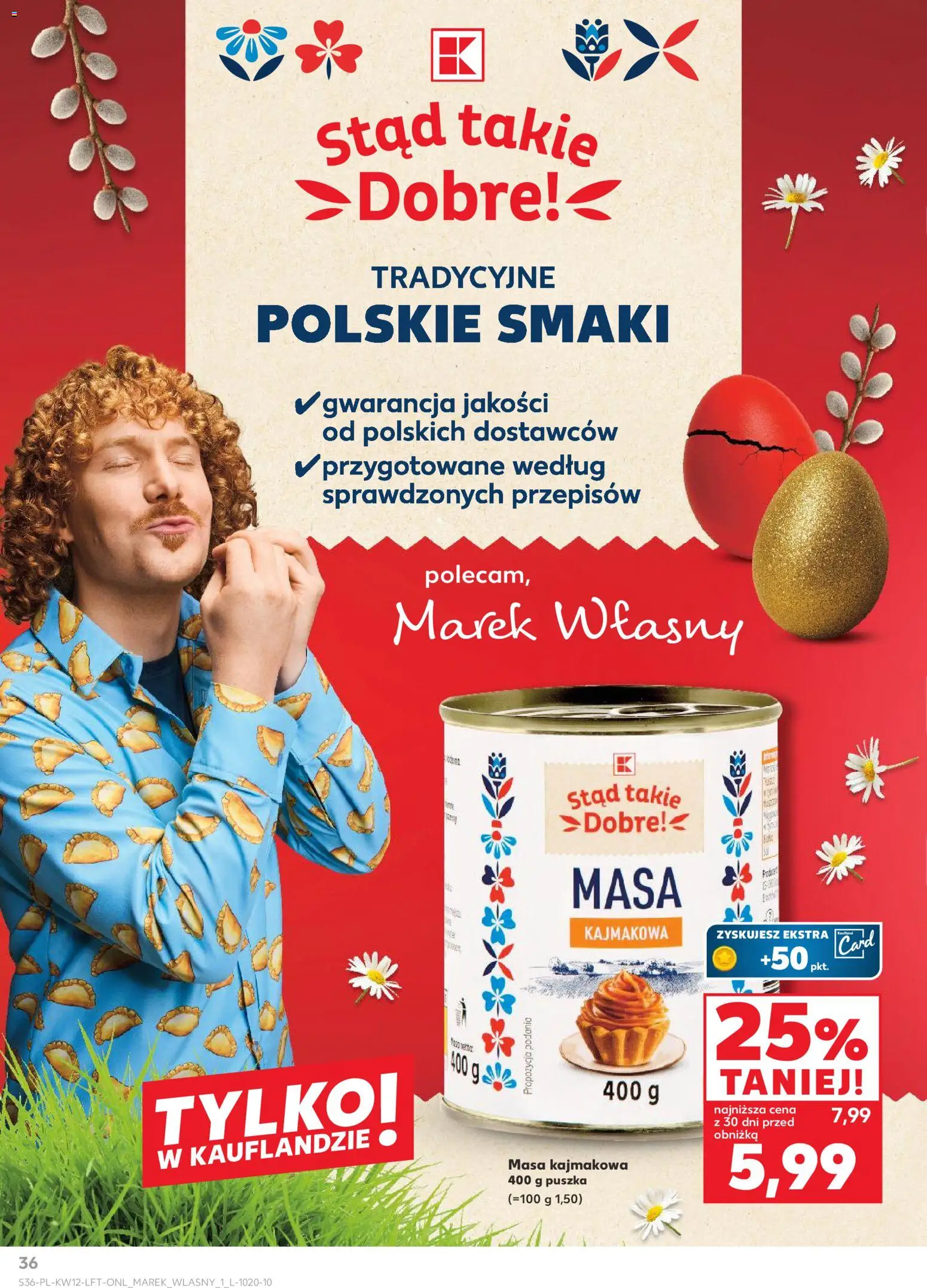 Kaufland gazetka od 19.03.2026 | Strona: 36 | Produkty: Masa kajmakowa