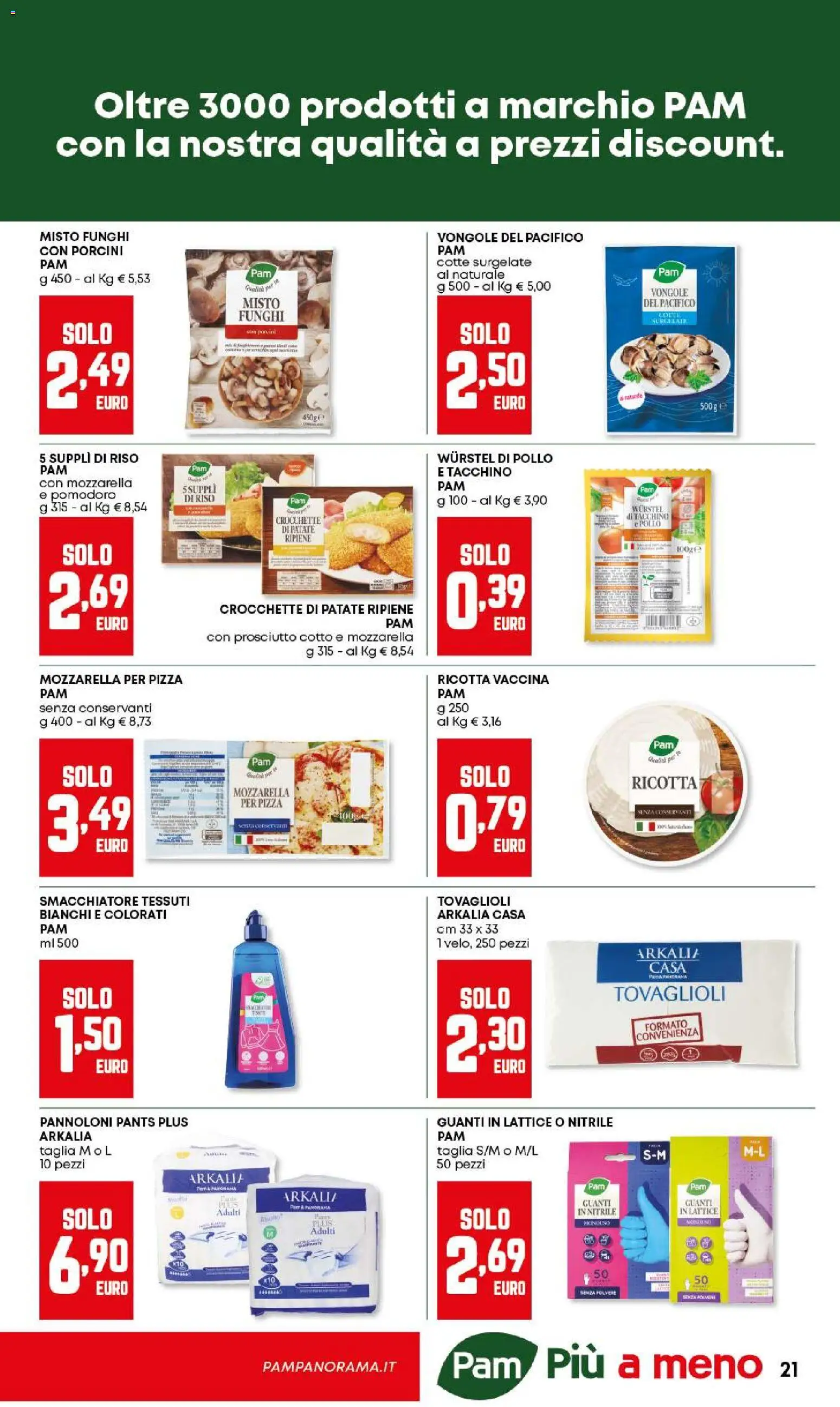 Volantino Panorama del 26.02.2026 | Pagina: 21 | Prodotti: Riso, Wurstel, Funghi, Ricotta