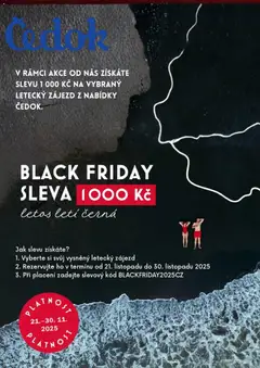 Náhled letáku Čedok Black Friday avízo od 21.11.2025
