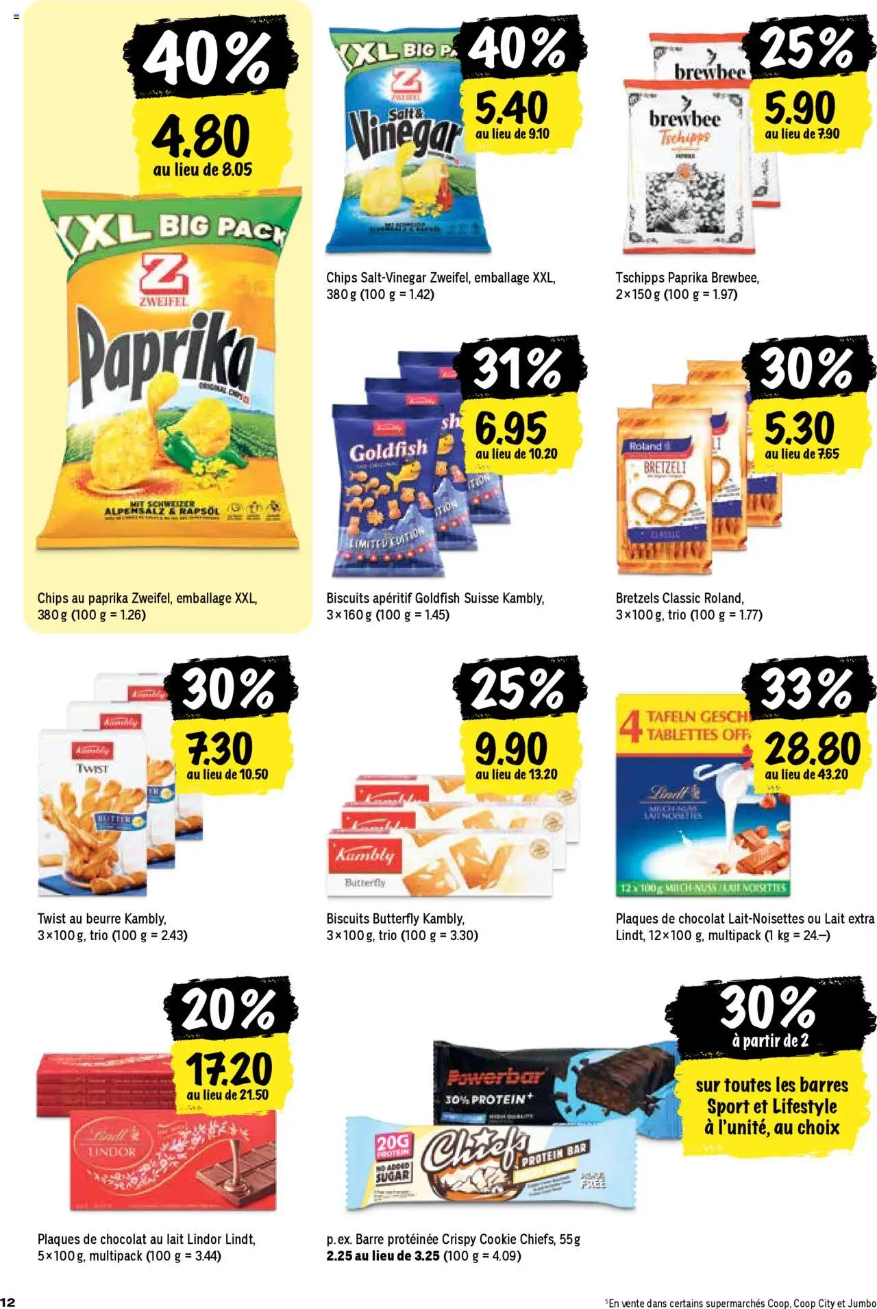 Coop - Les actions de la semaine ab 31.07.2025 | Seite: 12 | Produkte: Rapsöl, Chips