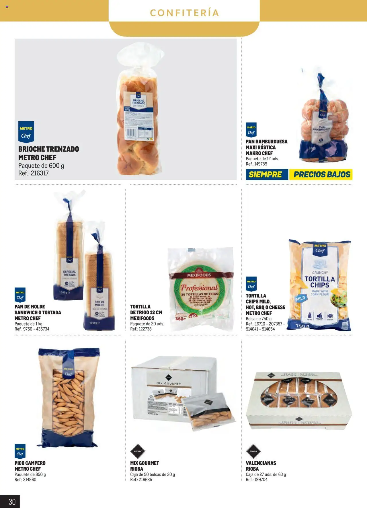 Makro - Despensa Península │ válido desde el 04.03.2025 | Página: 30 | Productos: Pan, Pan de molde, Bolsa, Caja