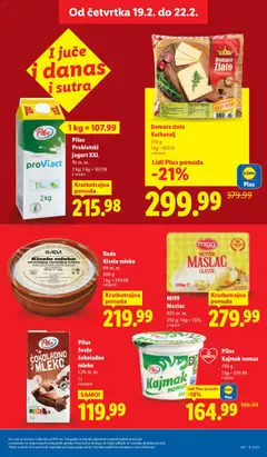 Rada Kiselo mleko, 6% m. m., 400 g - pregled Lidl kataloga - važi od 19.02.2026 | Strana: 21