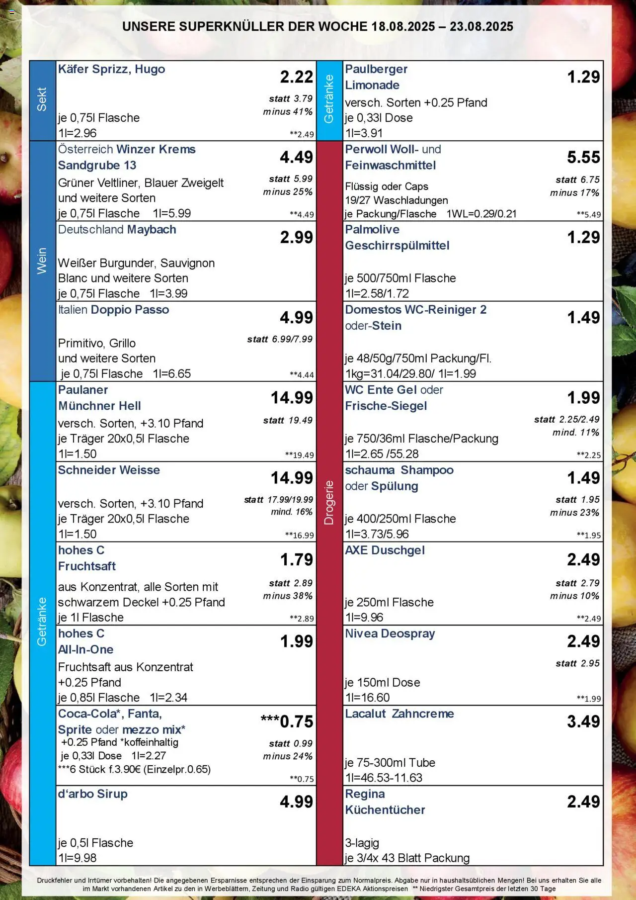 Simmel - Bayern - gültig ab dem 18.08.2025 | Seite: 4 | Produkte: Schauma shampoo, Limonade, Shampoo, Ente