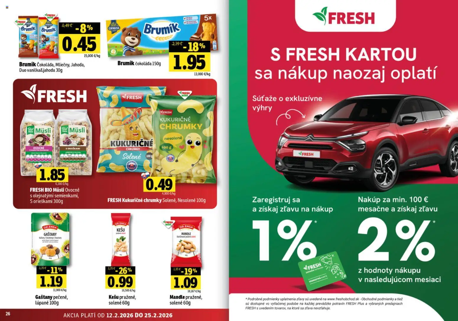 Nové Fresh akcie – leták je platný od 12.02.2026 | Strana: 14