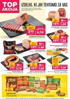 Novi Mercator katalog ponudbe – veljaven od 11.09.2025 | Stran: 18 | Izdelki: Pršut, Mortadela, Gauda, Salama