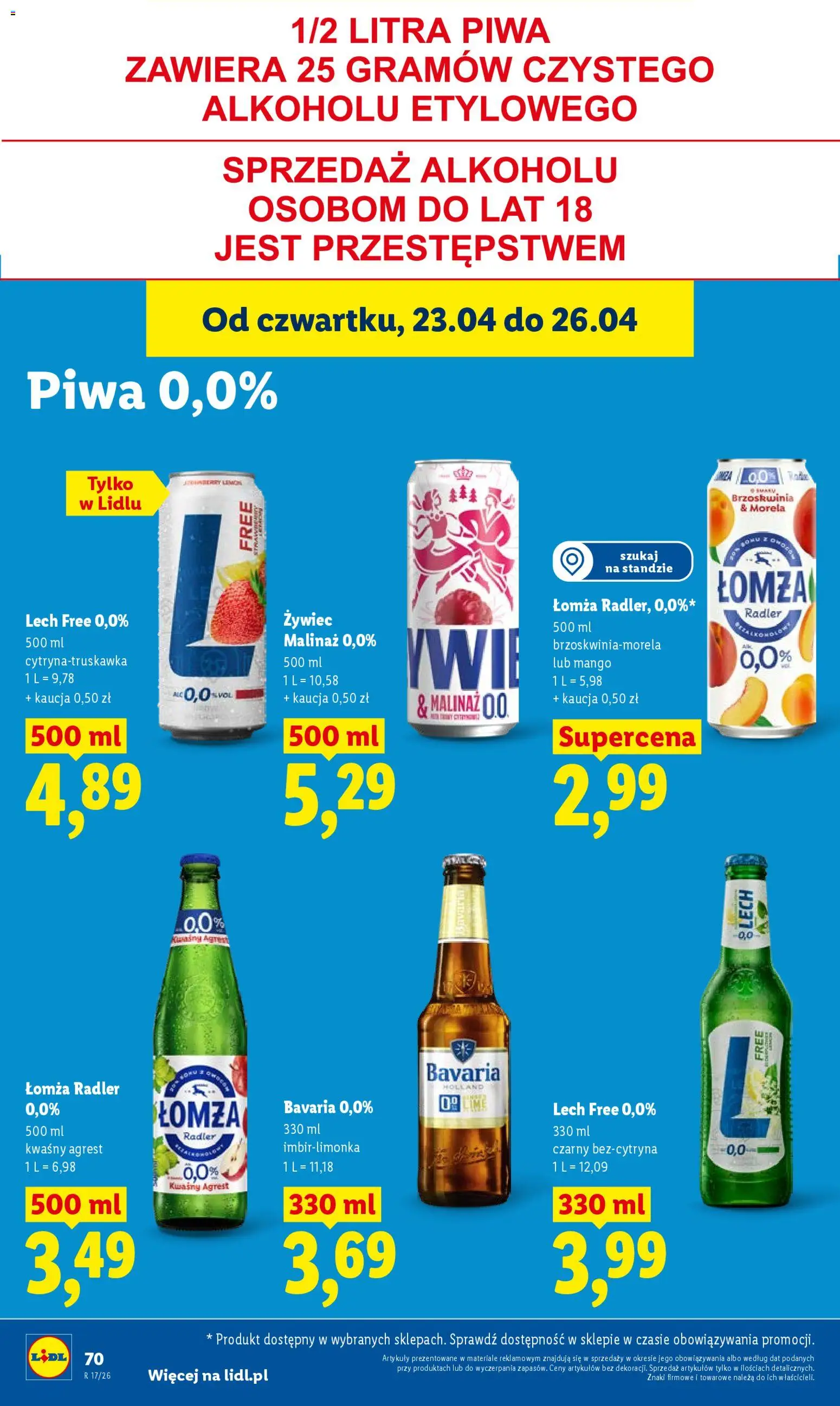 Lidl gazetka od 23.04.2026 | Strona: 70 | Produkty: Mango, Brzoskwinia, Agrest
