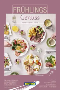 Metro Saisonkatalog Frühlings-Genuss ab 01.03.2026 gültig