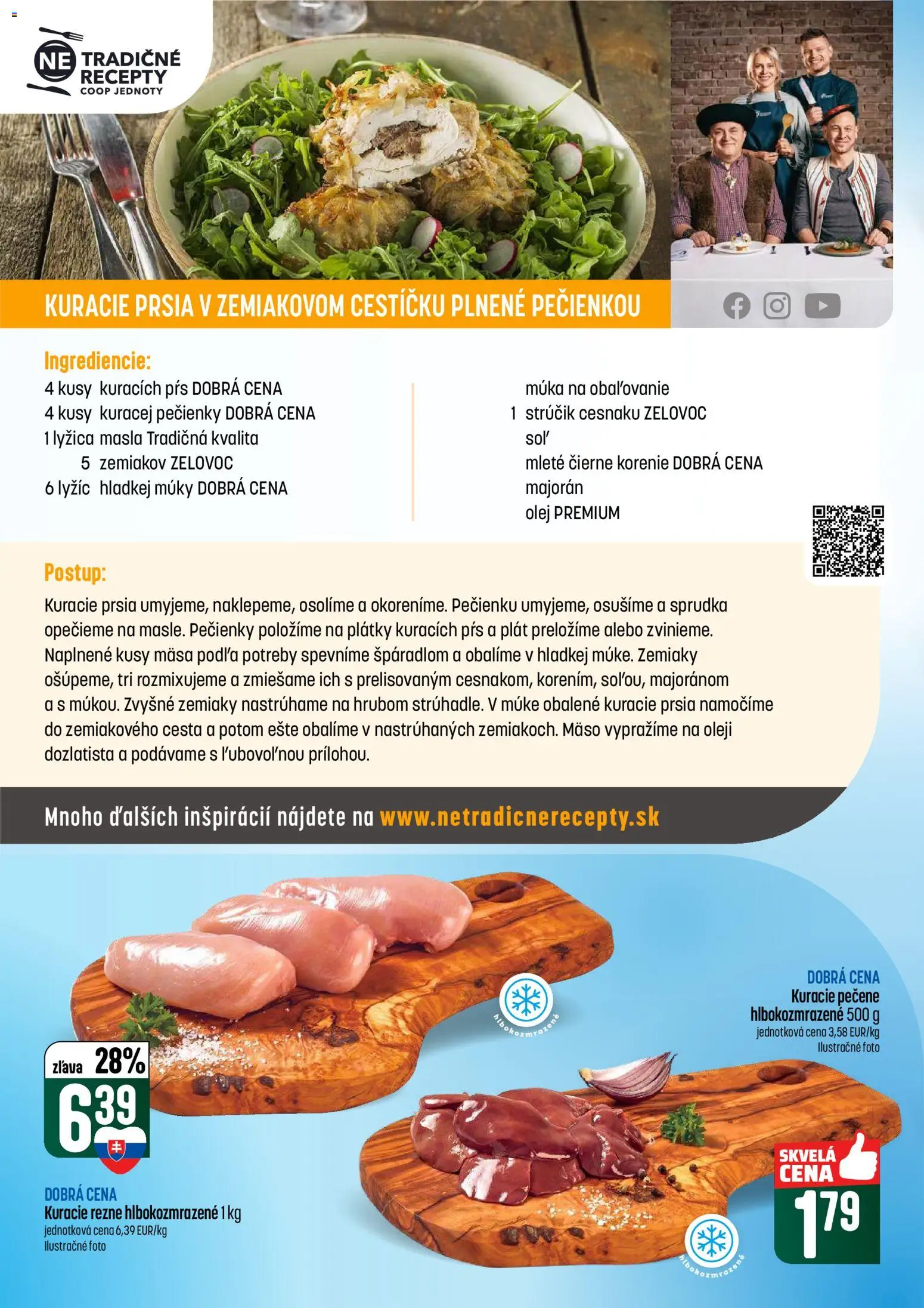 Nové COOP Jednota akcie – leták je platný od 12.02.2026 | Strana: 24 | Produkty: Olej, Kuracie prsia, Múka, Korenie