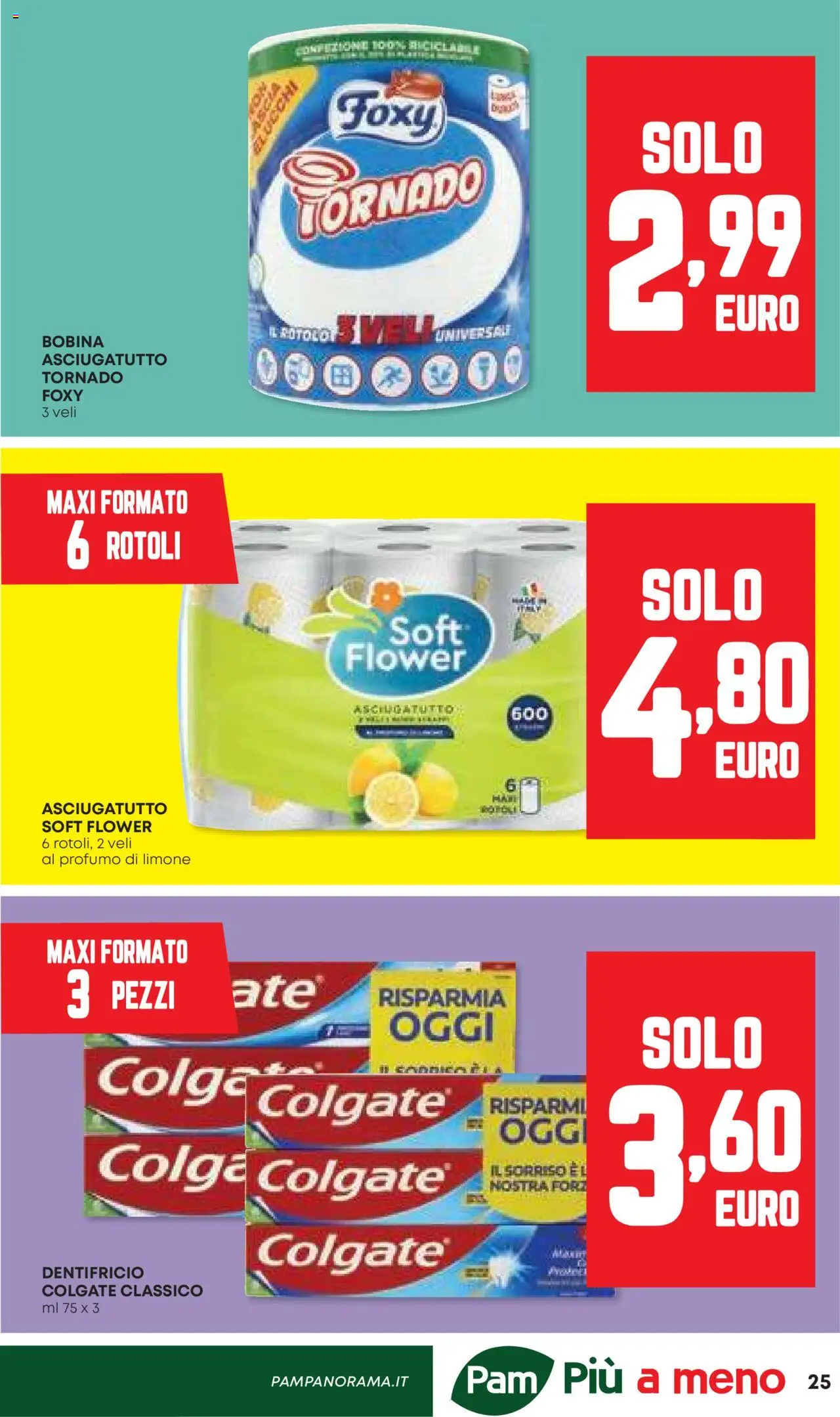 Volantino Panorama del 11.09.2025 | Pagina: 25 | Prodotti: Dentifricio, Limone, Asciugatutto, Profumo